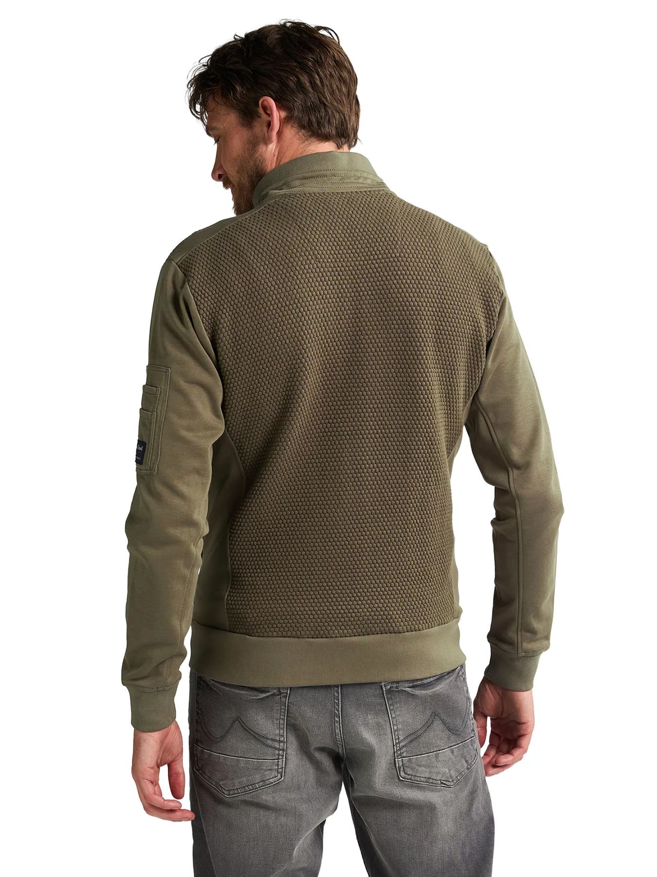 Petrol Industries Men Sweater Collar Zip 6174 mossy stone 2900158528075