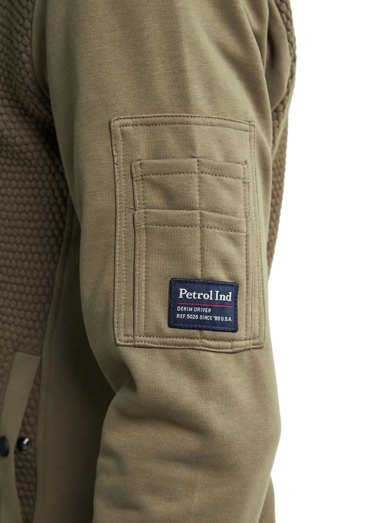 Petrol Industries Men Sweater Collar Zip 6174 mossy stone 2900158528075