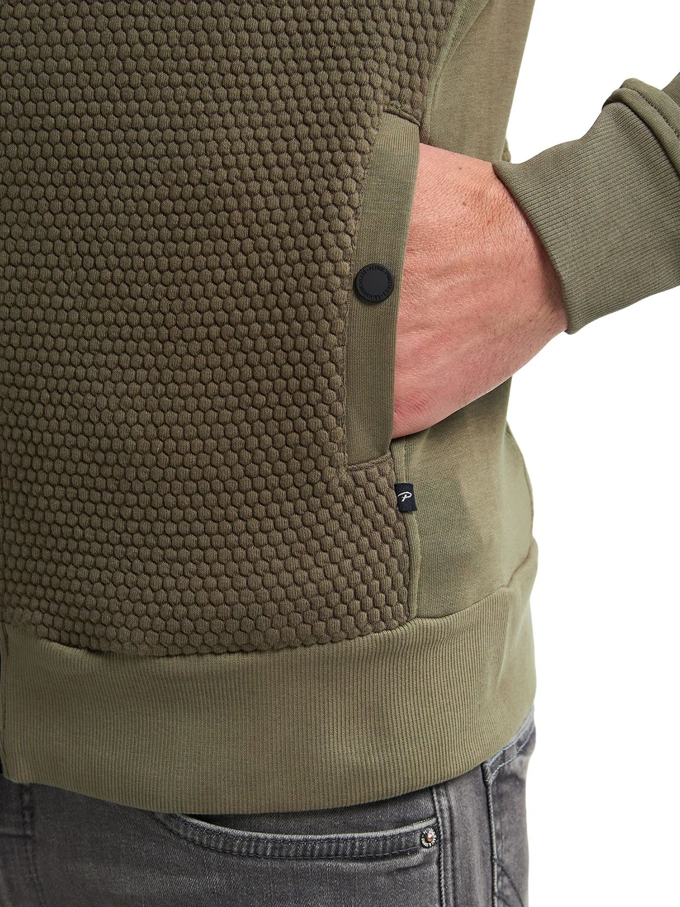 Petrol Industries Men Sweater Collar Zip 6174 mossy stone 2900158528075