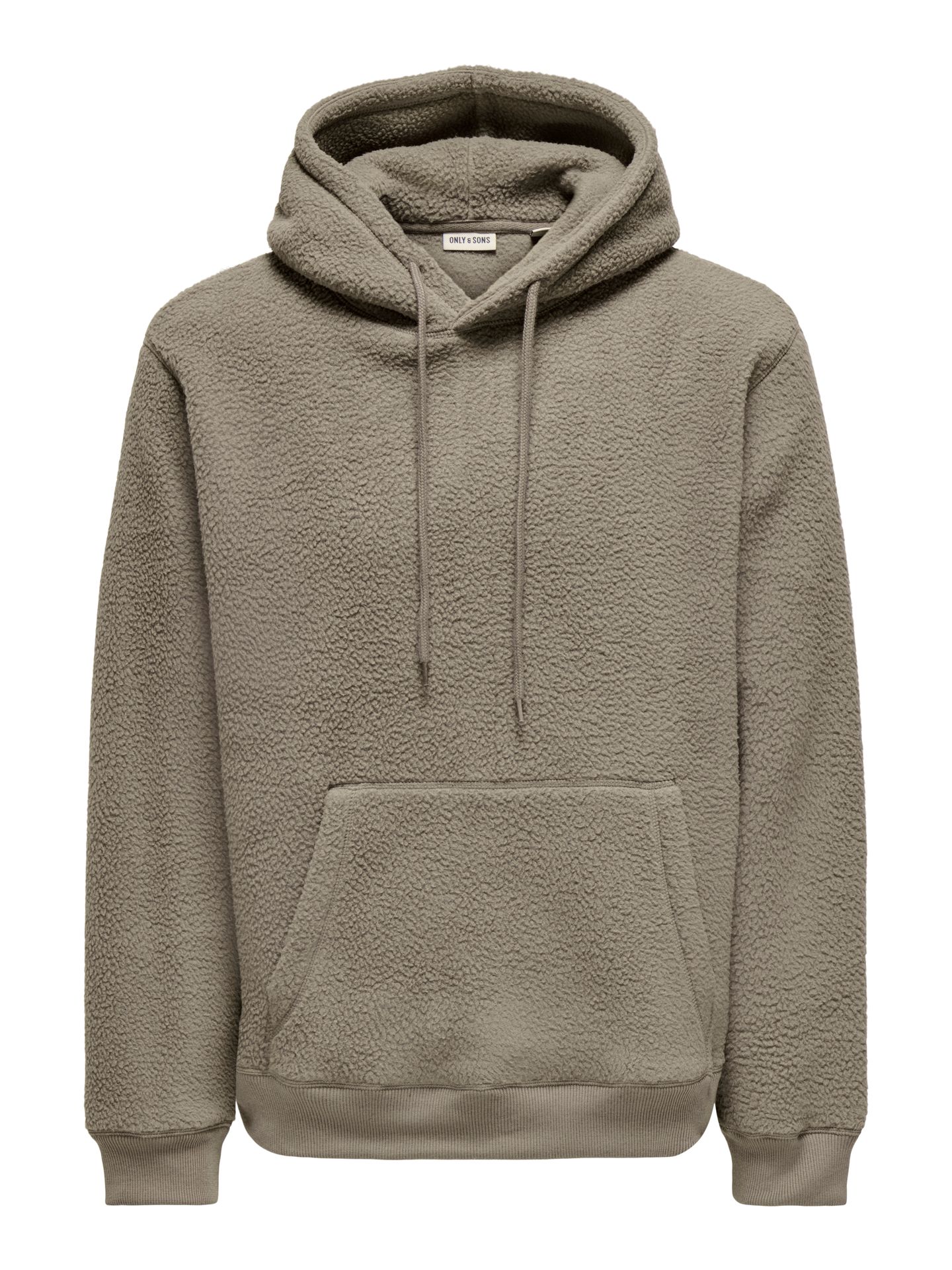 Only & Sons ONSEMILIO REG TEDDY HOODIE SWEAT VD Walnut 2900158529010