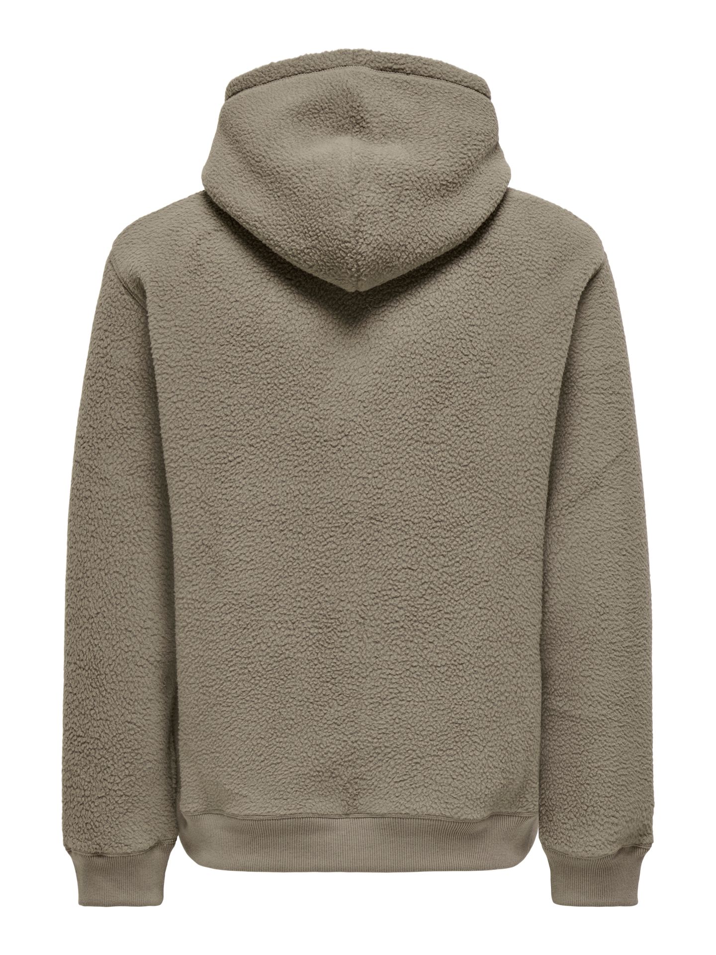 Only & Sons ONSEMILIO REG TEDDY HOODIE SWEAT VD Walnut 2900158529034