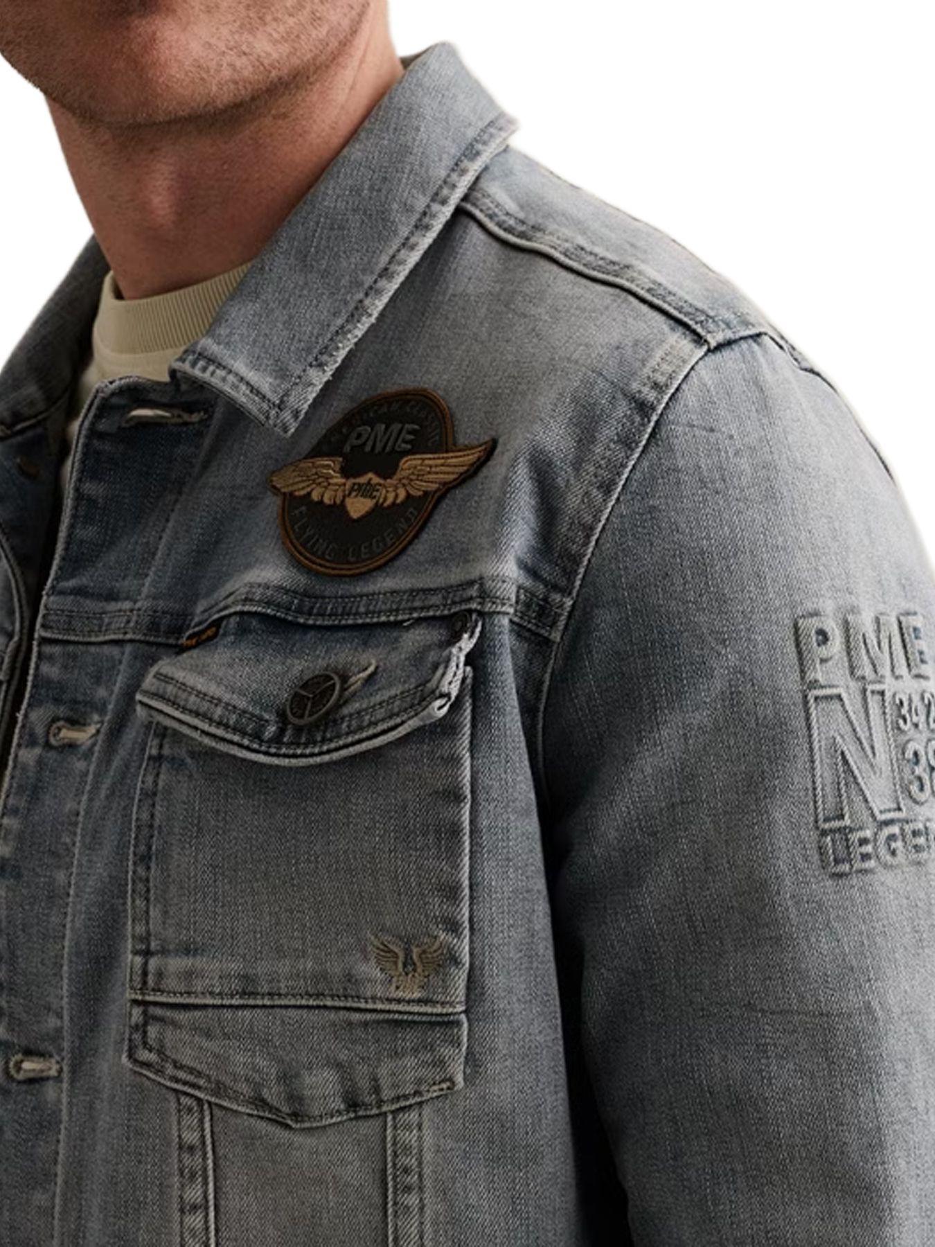 Pme Legend DENIM JACKET SUMMER BLUE TONE Summer Blue Tone 2900158545034