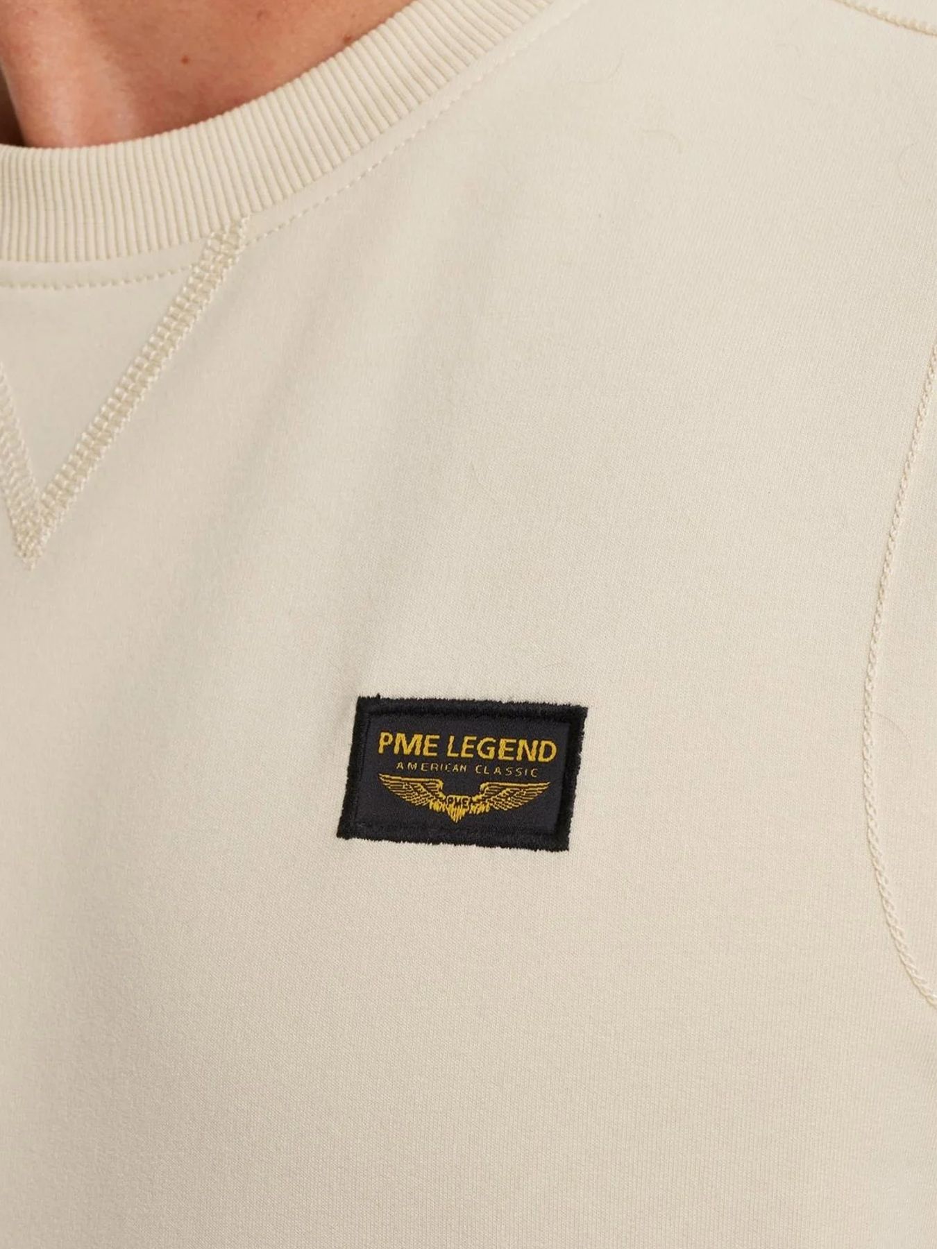 Pme Legend Crewneck American Classic Bone White 2900158546048