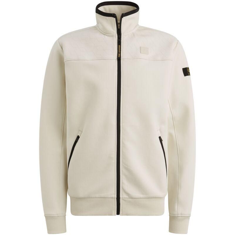 Pme Legend Zip jacket interlock sweat Bone White 2900158609057