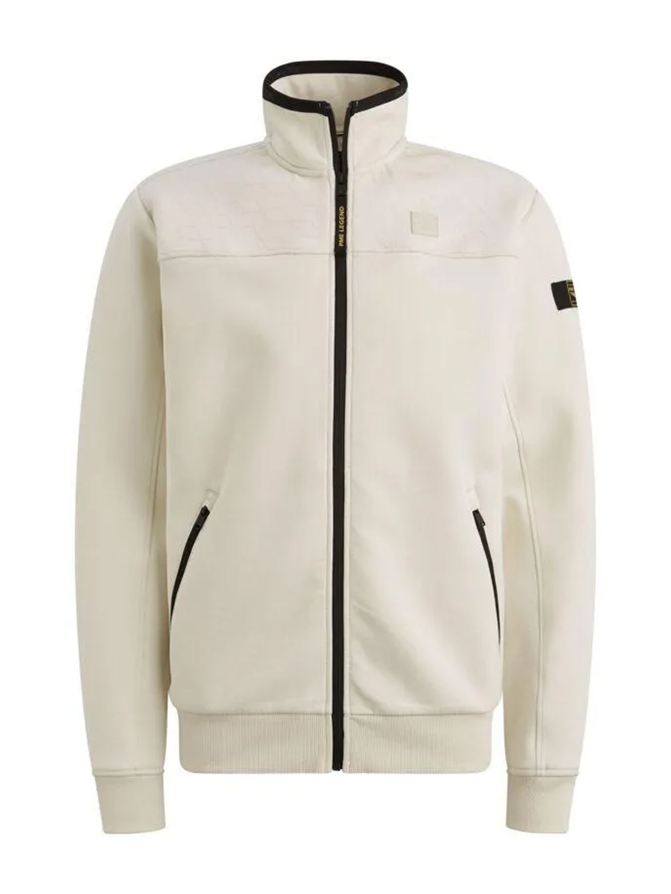 Pme Legend Zip jacket interlock sweat Bone White 2900158609057