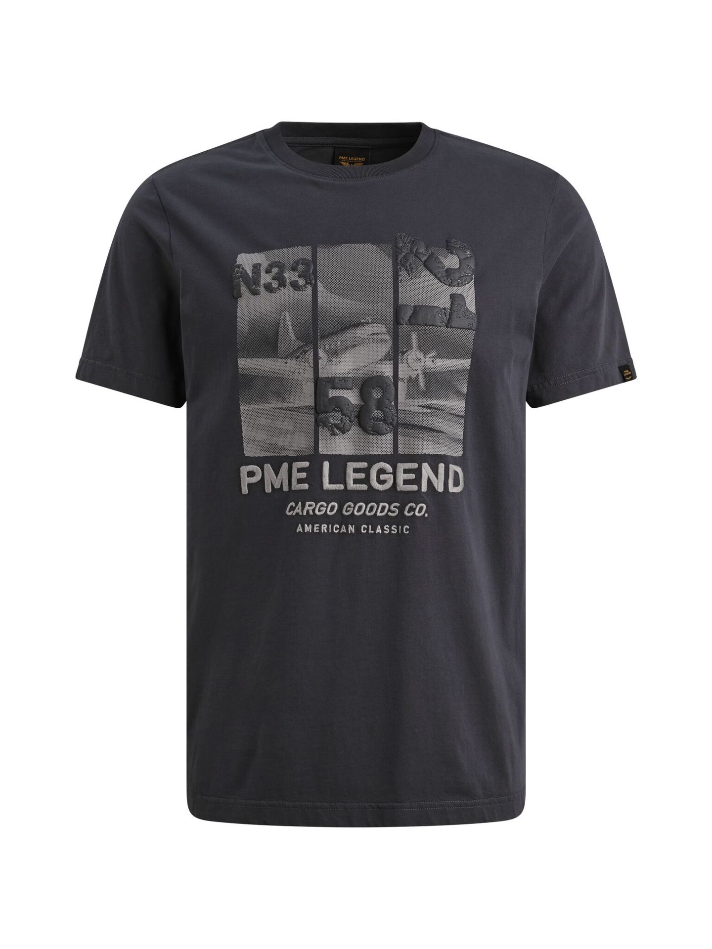 Pme Legend Short sleeve r-neck single jersey Graphite 00114272-5278