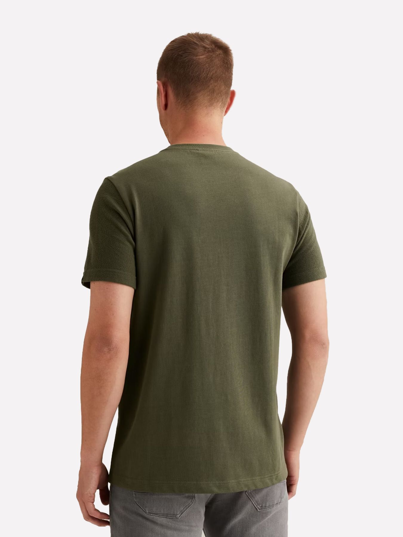 Pme Legend Short sleeve r-neck fabric mix gra Thyme 2900158558041