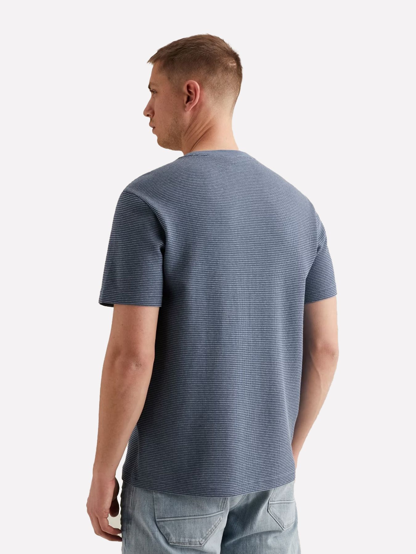 Pme Legend Short sleeve r-neck two tone textu Bijou Blue 2900158560013