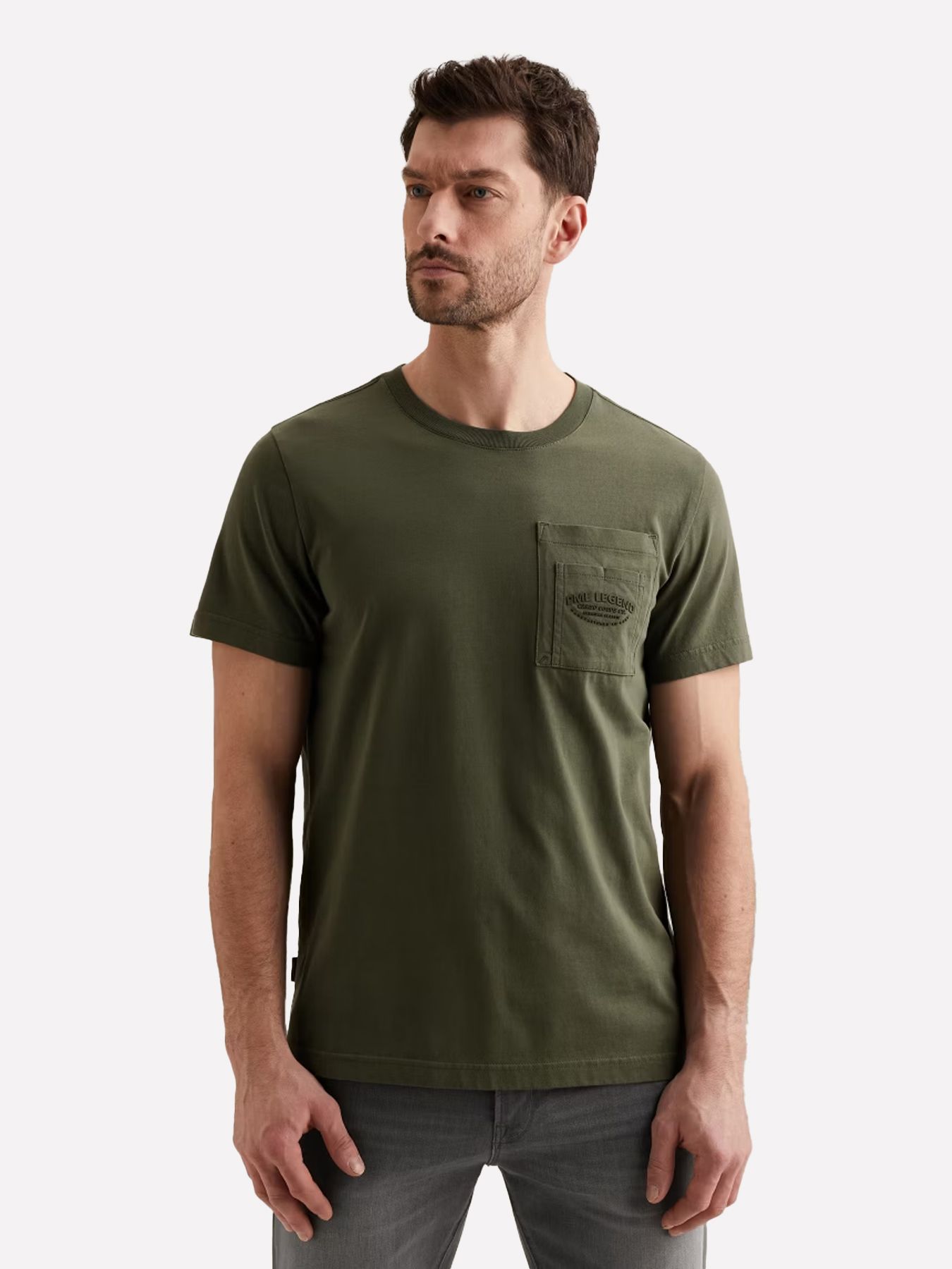 Pme Legend Short sleeve r-neck play heavy jer Thyme 00114276-6150