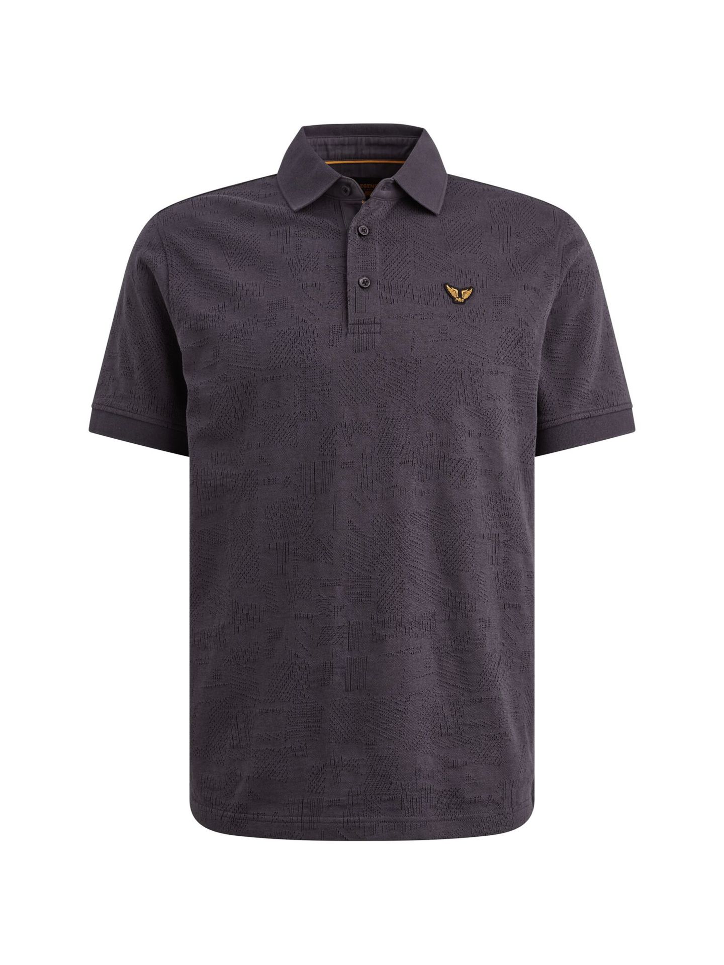 Pme Legend Short sleeve polo jacquard jersey Graphite 2900158575055