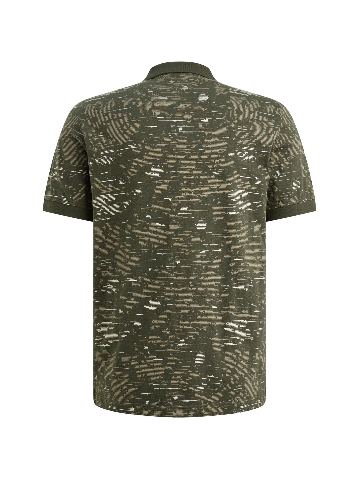 Pme Legend Short sleeve polo slub jersey aop Thyme 2900158578018