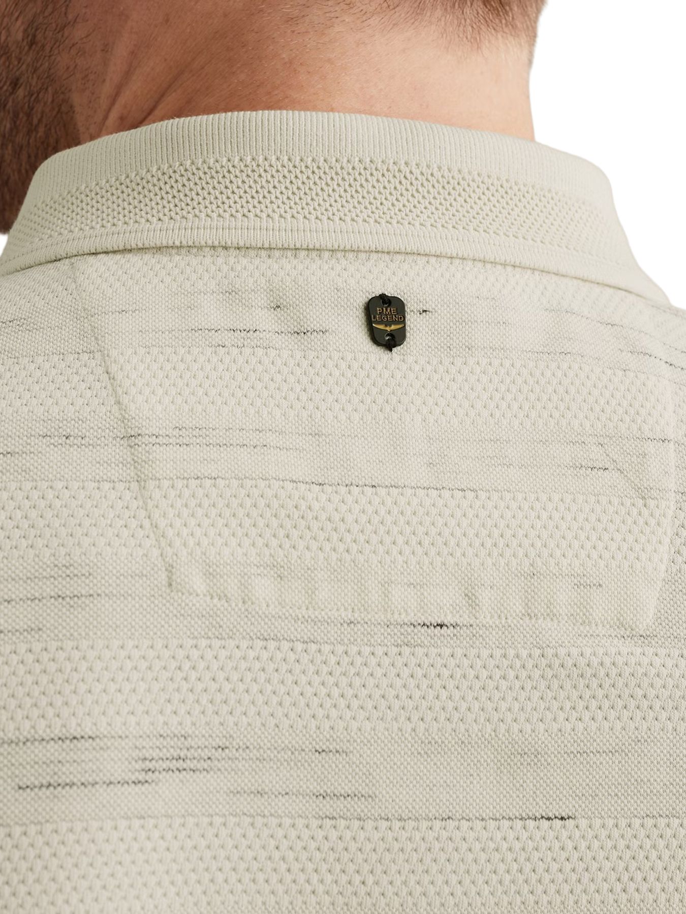 Pme Legend Short sleeve polo injected popcorn Bone White 2900158581018