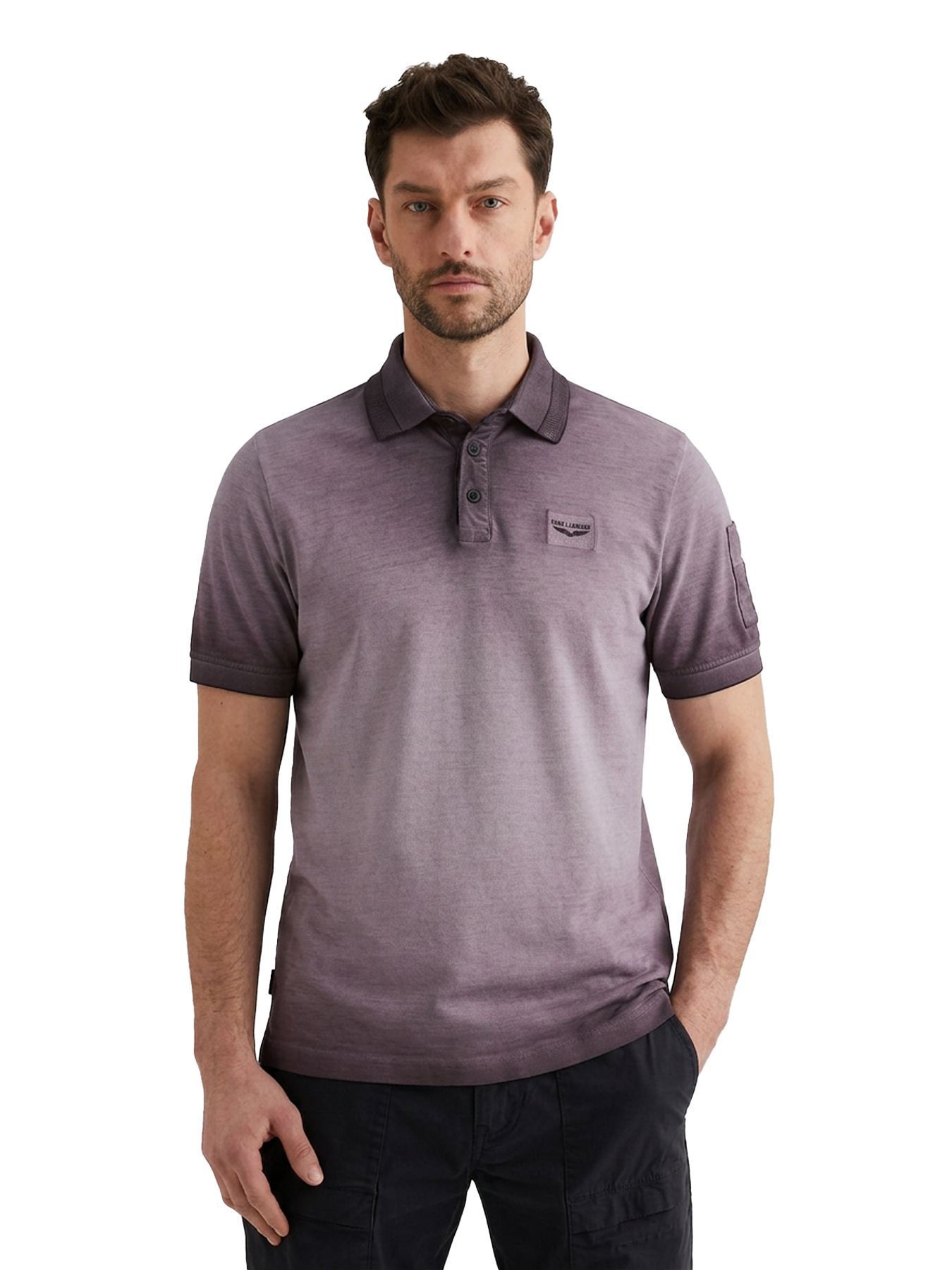 Pme Legend Short sleeve polo cold dye pique Moonscape 00114282-4323