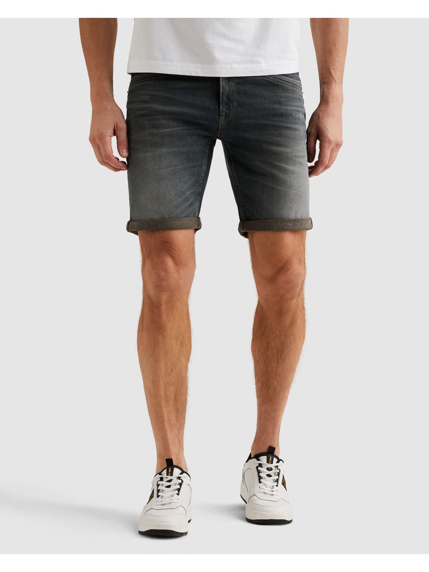 Pme Legend SKYRAK SHORTS WEFT DYED DENIM Worn Dark Denim 00114288-WDD