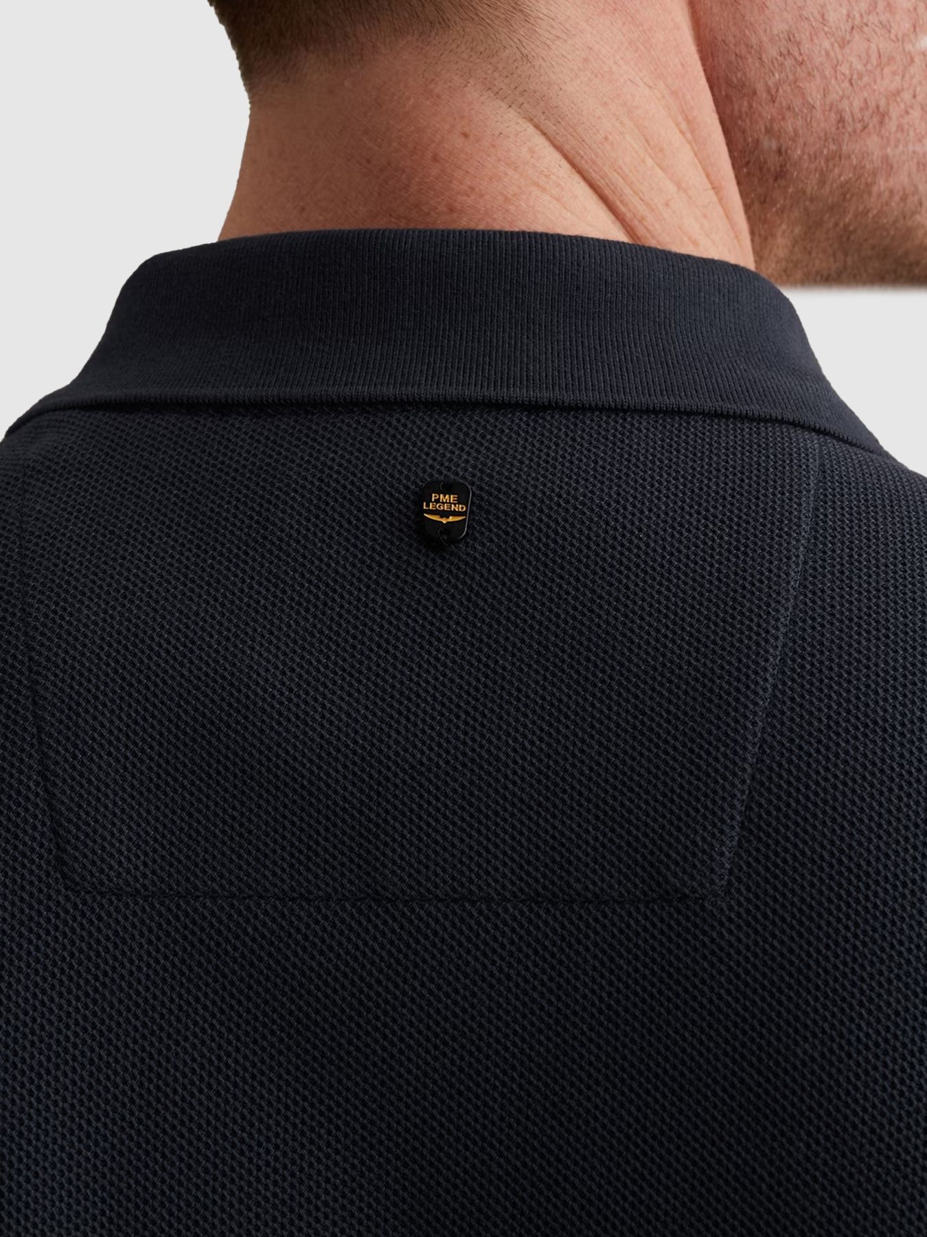Pme Legend Short sleeve polo waffle structure Mood Indigo 2900158598054