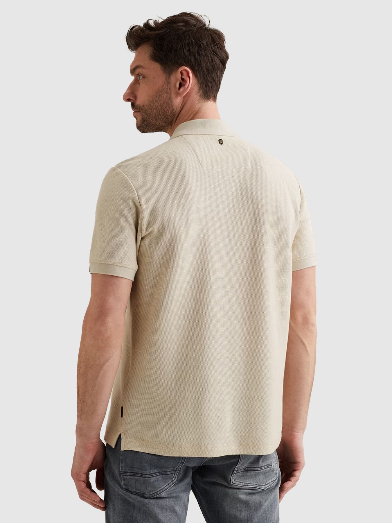 Pme Legend Short sleeve polo waffle structure Bone White 2900158599051