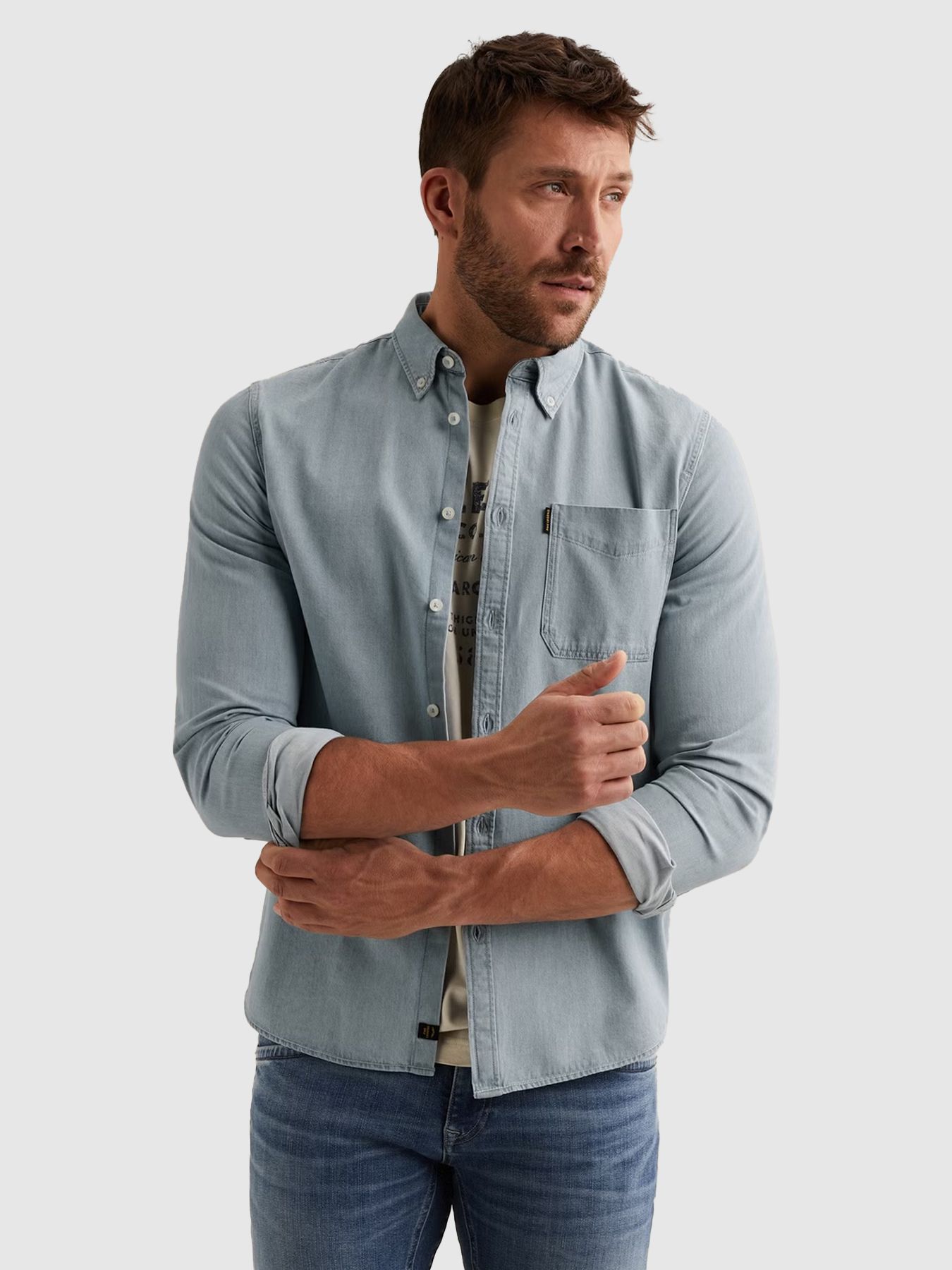 Pme Legend LONG SLEEVE SHIRT Light Weight Ble Blue depths/kobalt 2900158601013