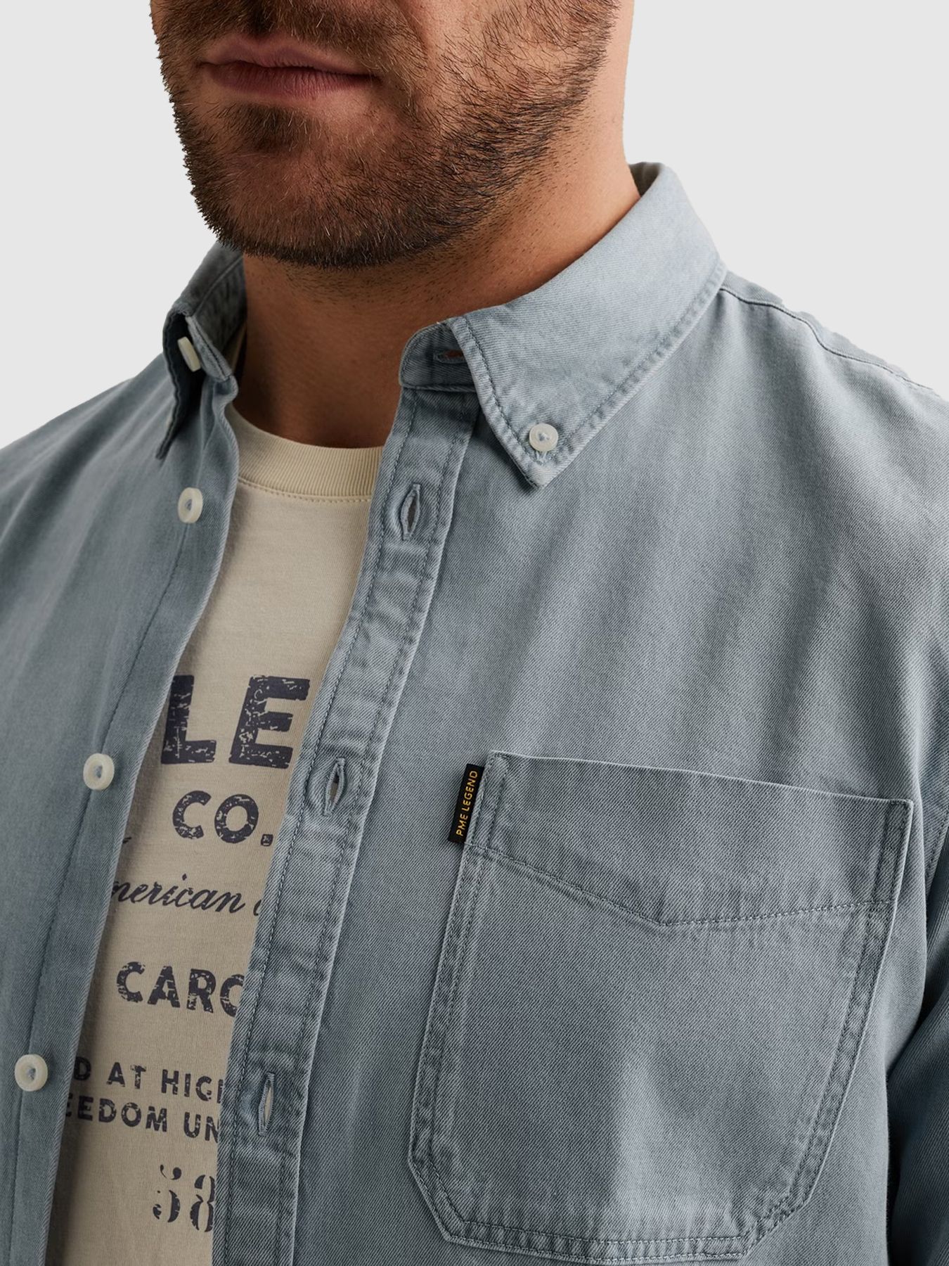 Pme Legend LONG SLEEVE SHIRT Light Weight Ble Blue depths/kobalt 2900158601013