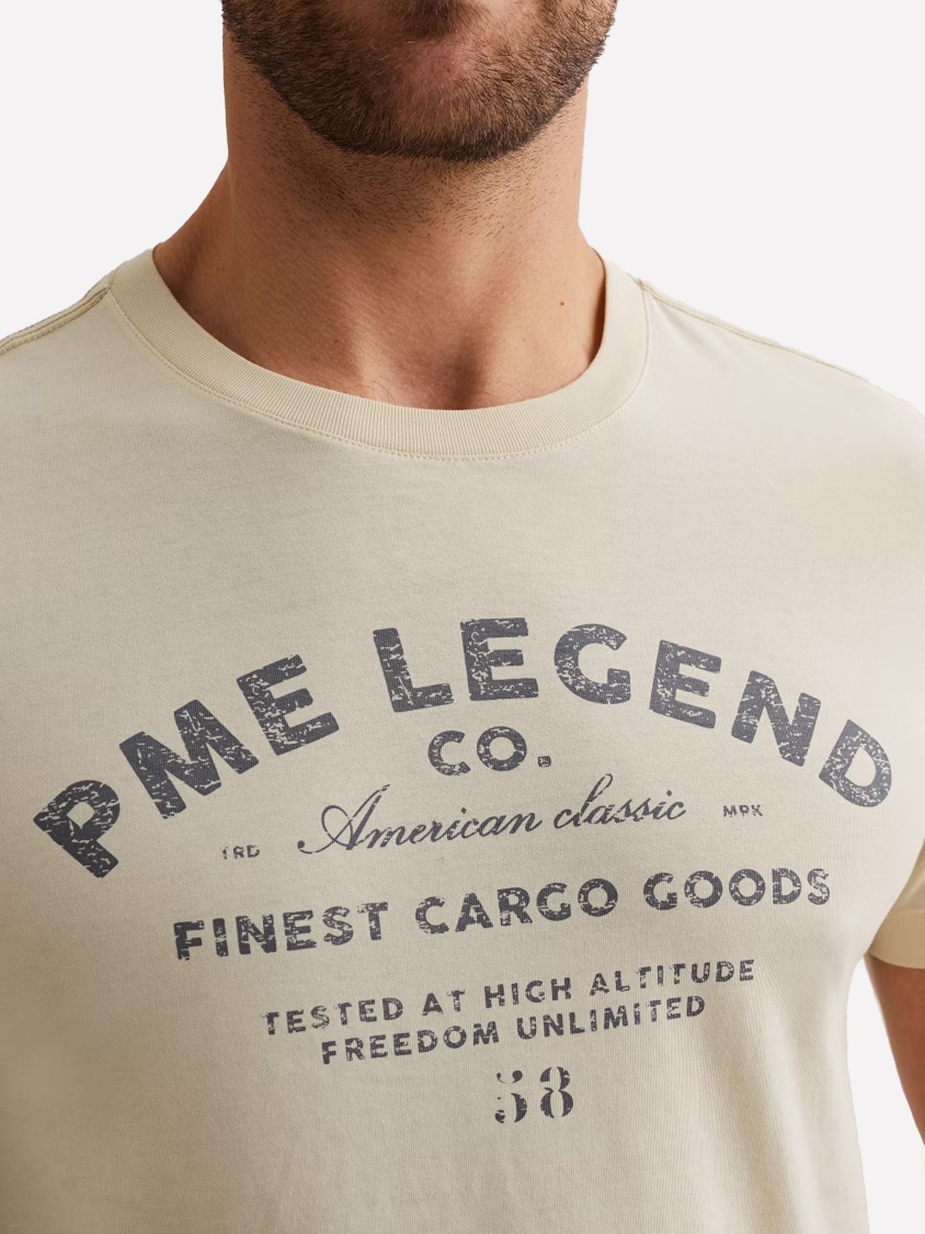 Pme Legend Short sleeve r-neck play single je Bone White 2900158604038