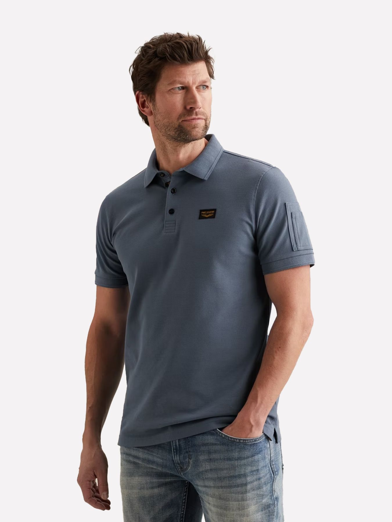 Pme Legend Short sleeve polo American Classic Bijou Blue 00114309-5052