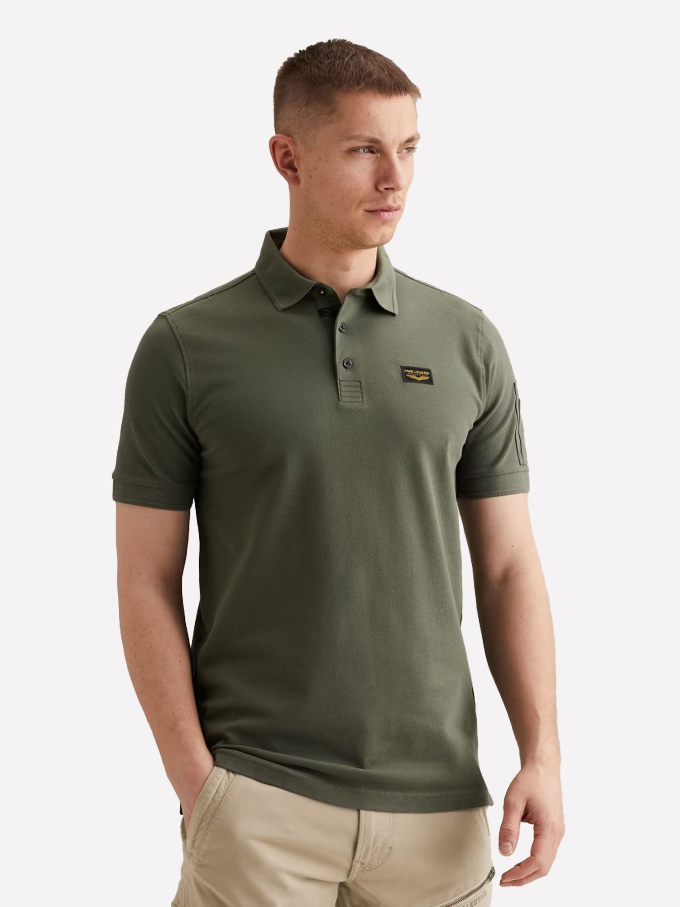 Pme Legend Short sleeve polo American Classic Thyme 00114309-6150