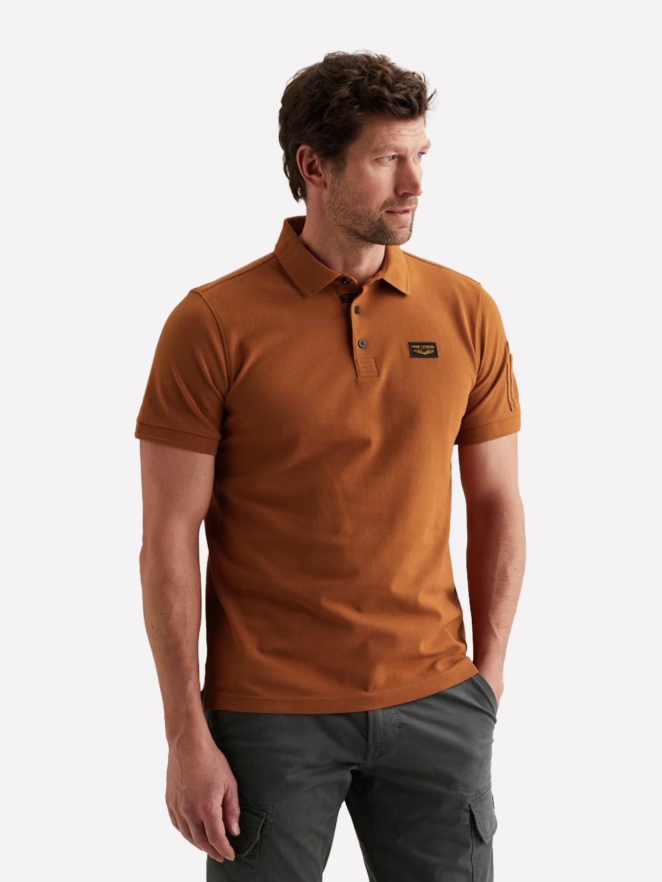 Pme Legend Short sleeve polo American Classic Glazed Ginger 00114309-8127