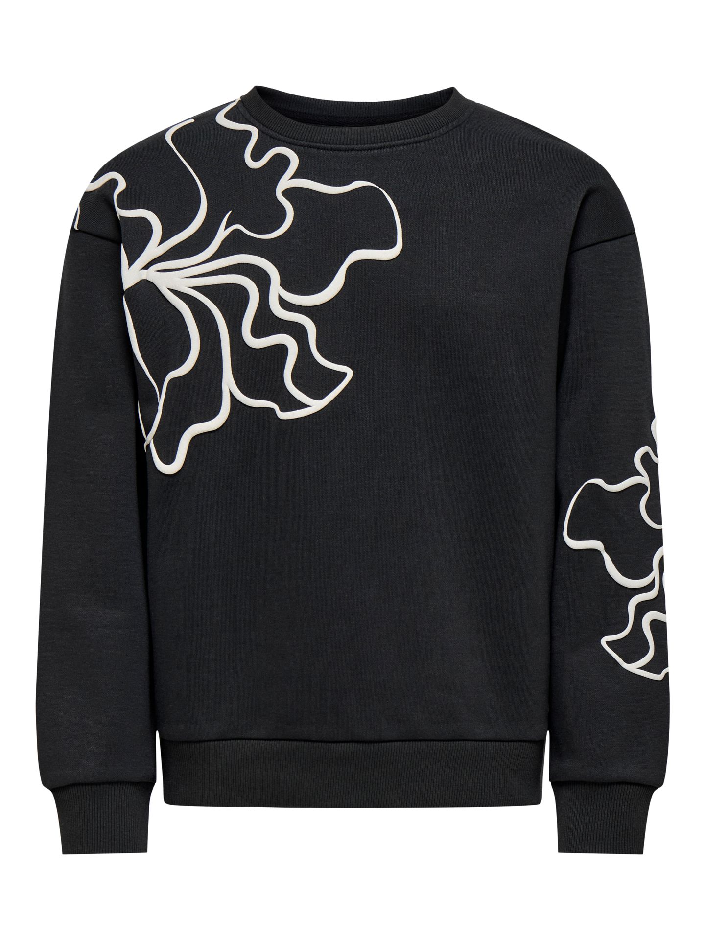 Only KOGODESSA LIFE L/S O-NECK BOX UB CP Black/LEO AOP 00114316-EKA26011400000044