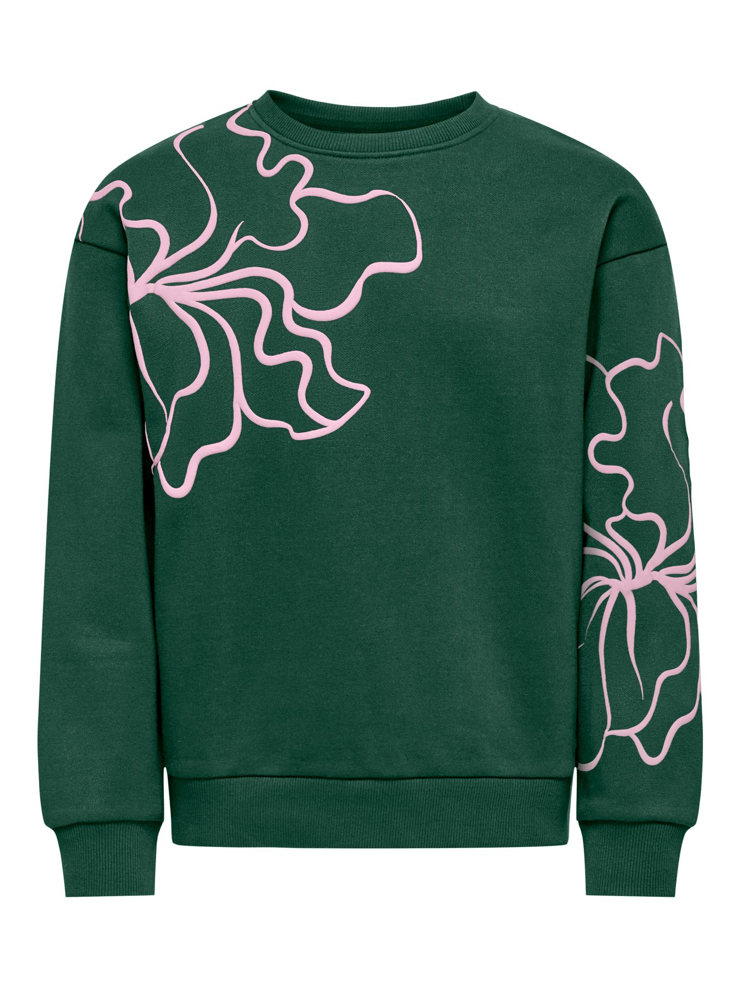 Only KOGODESSA LIFE L/S O-NECK BOX UB CP Pineneedle/Blurry Flower Roseate Sp 00114316-EKA26011400003049
