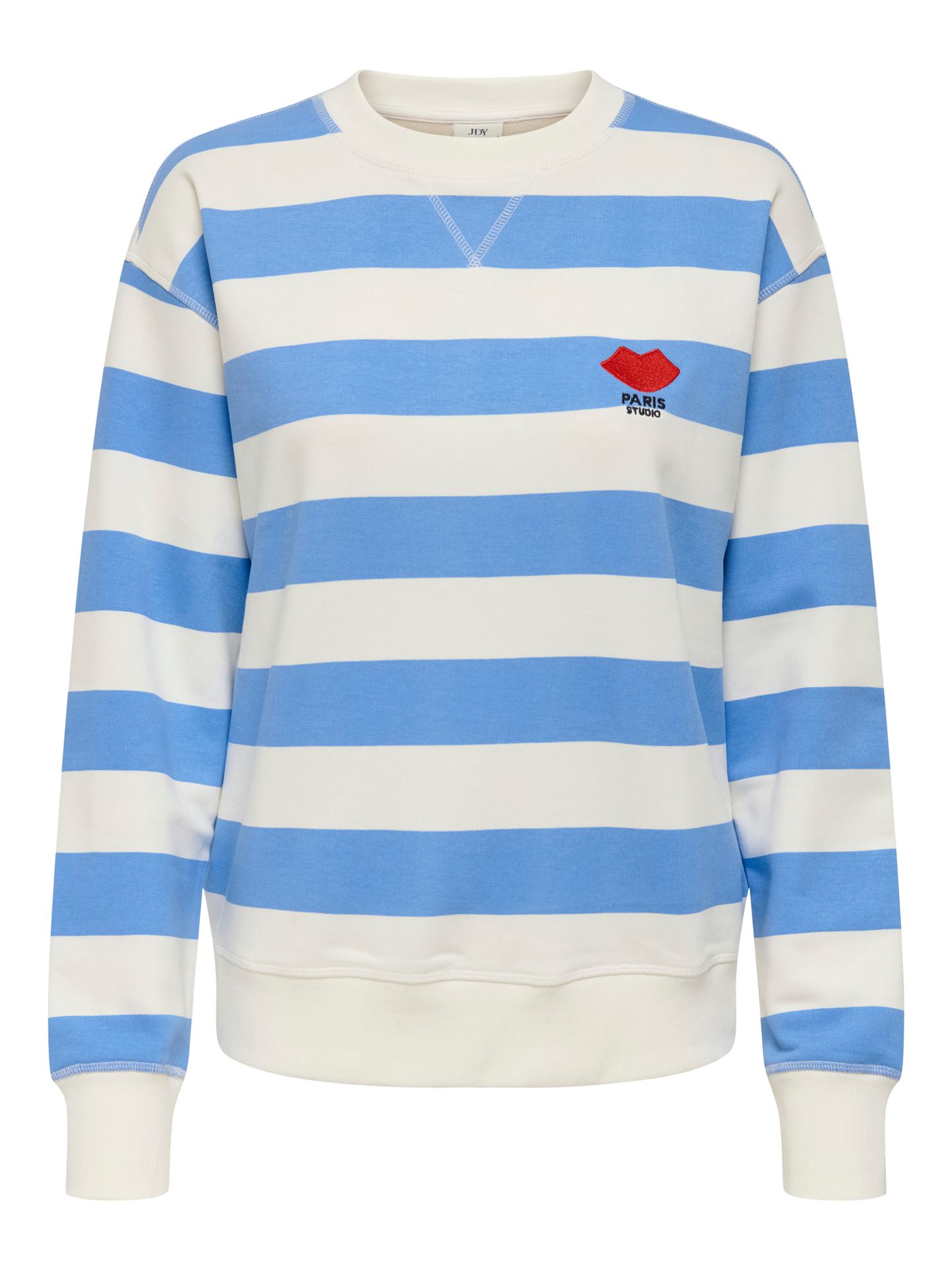 JDY JDYBOOGIE L/S SWEAT JRS Cloud Dancer/SMOKE GREEN 00114318-EKA26011400002881