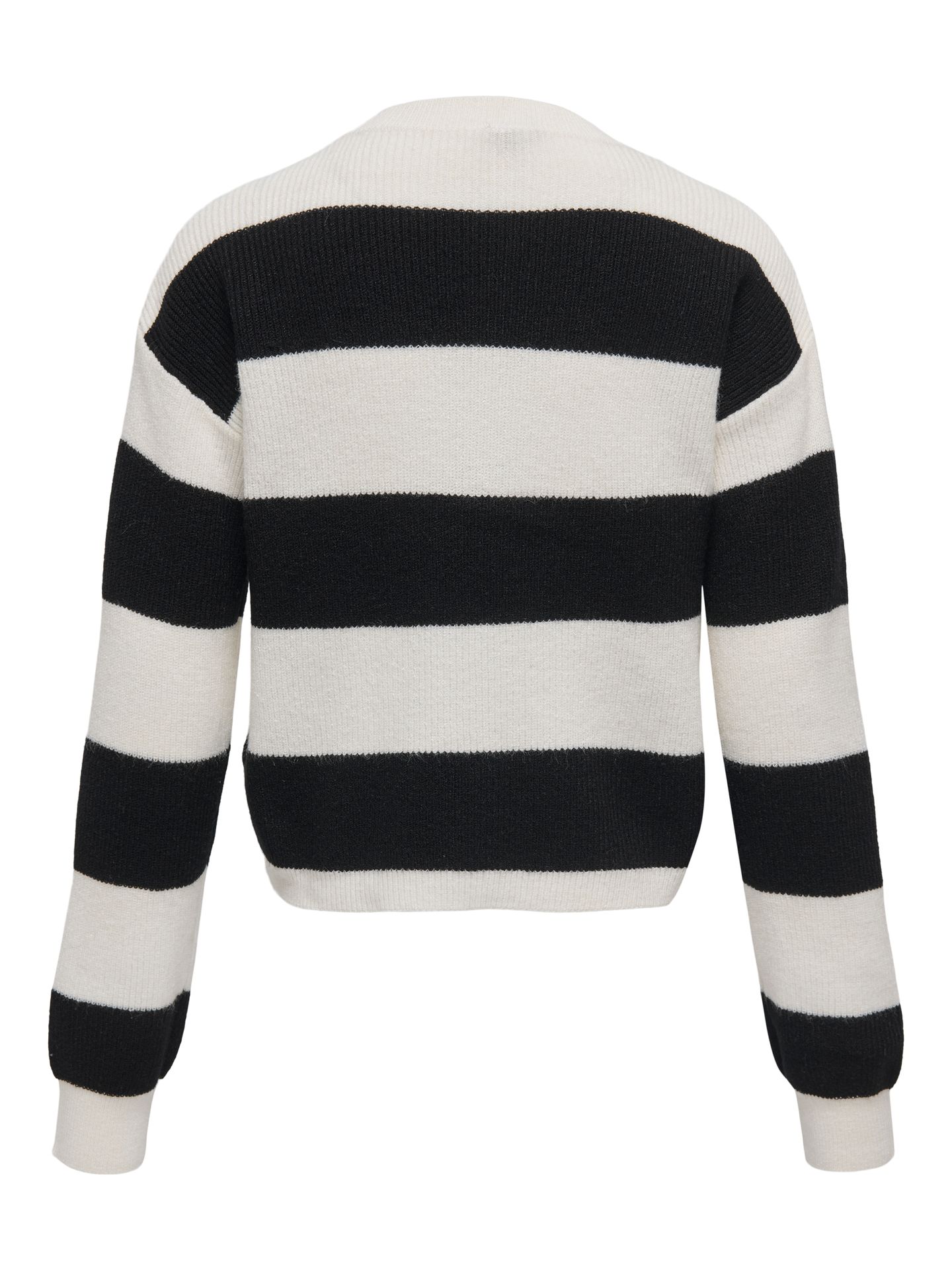 Only KOGFRANCA LIFE SHORT L/S STRIPE KNT Cloud Dancer/Lemons 2900158684023