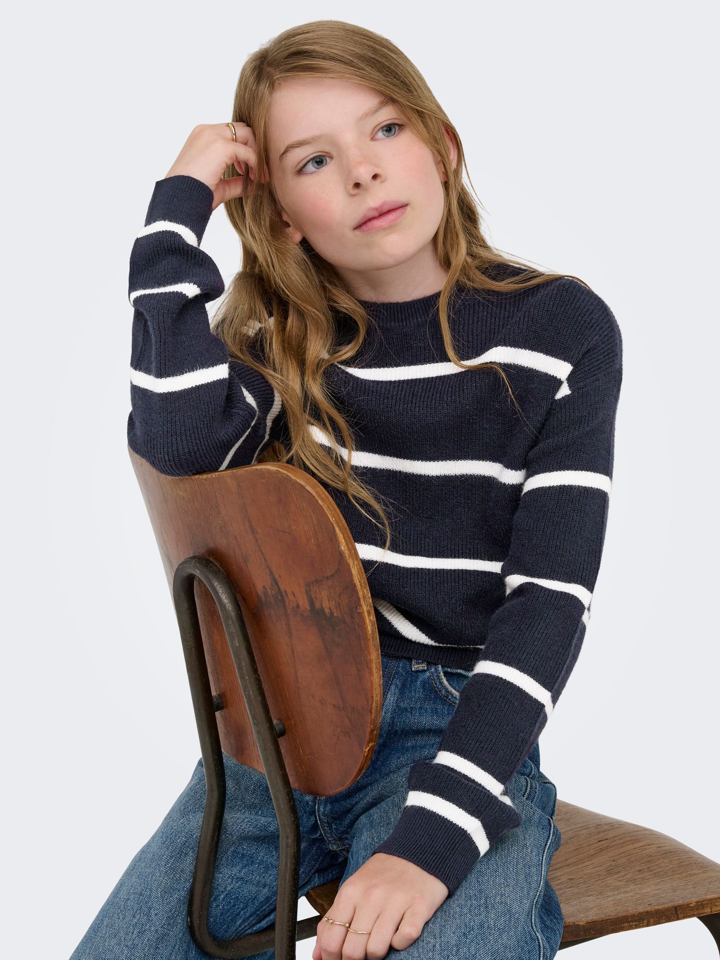 Only KOGFRANCA LIFE SHORT L/S STRIPE KNT Night Sky/You 2900158686010