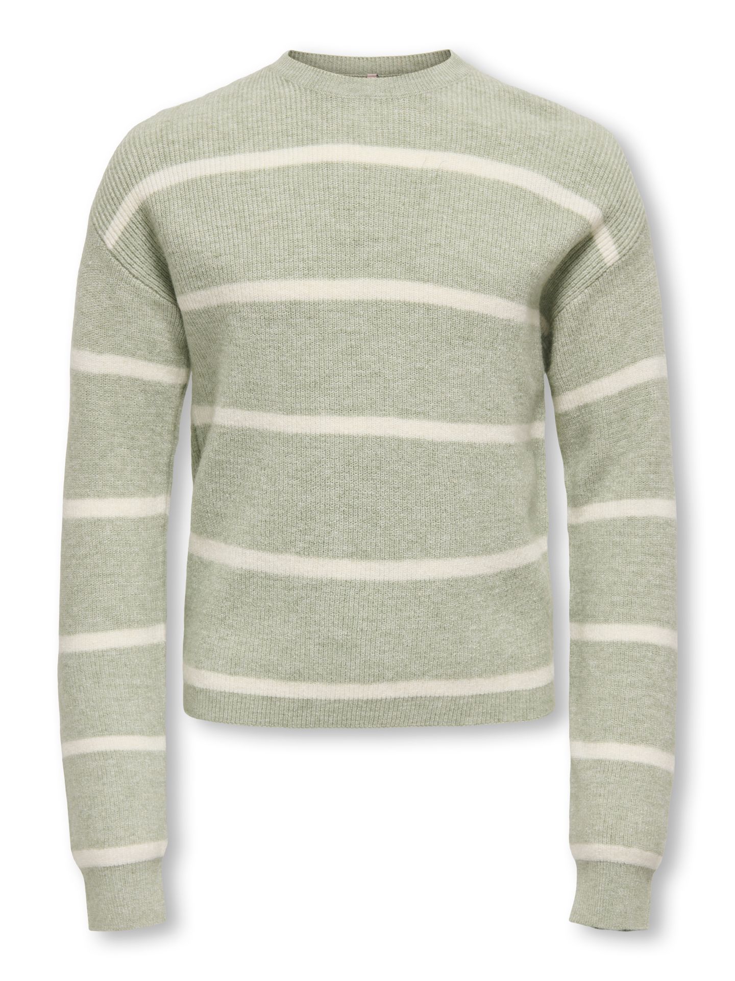 Only KOGFRANCA LIFE SHORT L/S STRIPE KNT Desert Sage/SMALL STRIPE Birch 00114321-EKA26011400003145