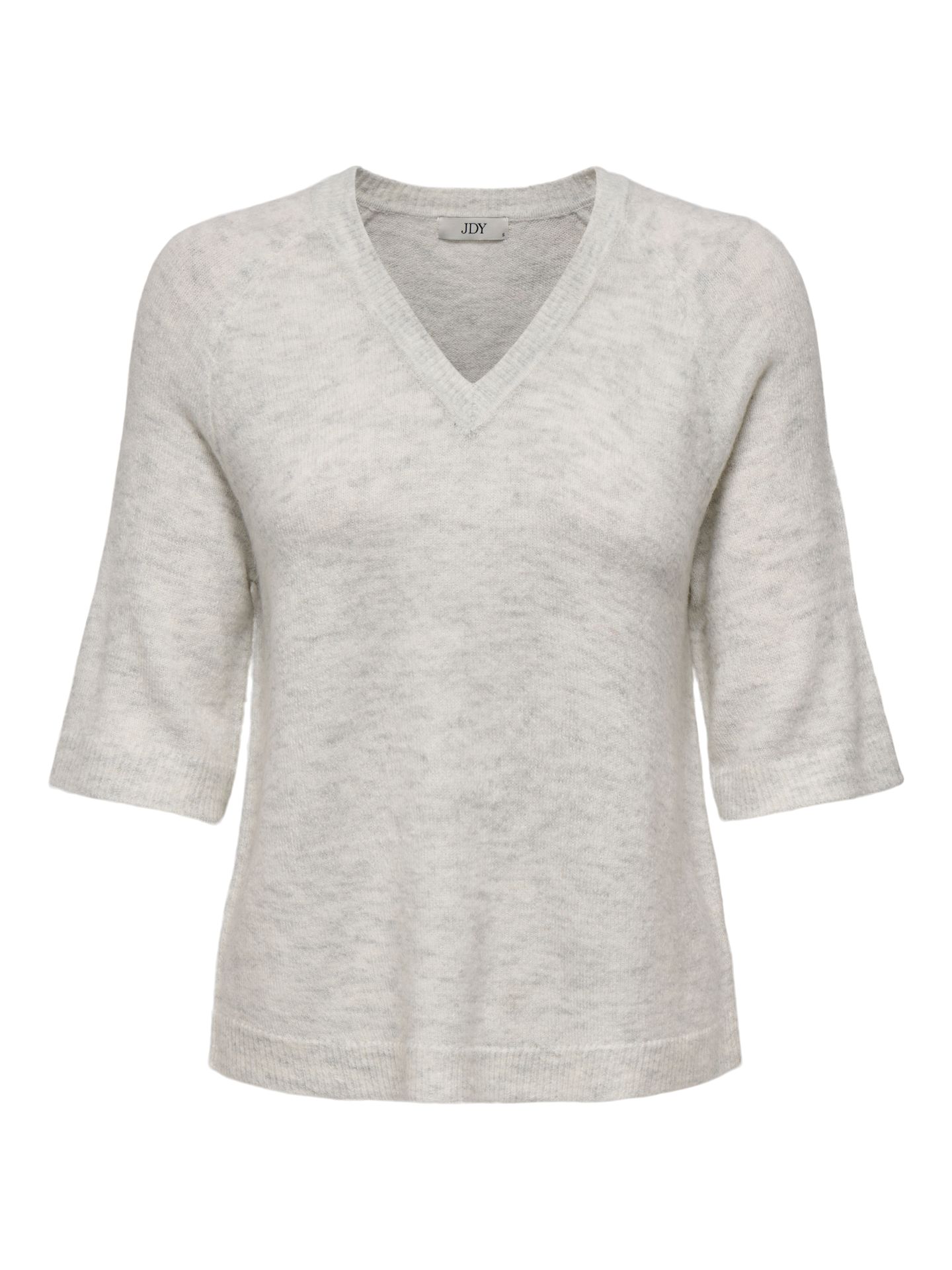 JDY JDYELANORA 2/4 V-NECK RAGLAN PULLOV Cloud Dancer/2024 BRODERIE ANGLAISE 2900158697047