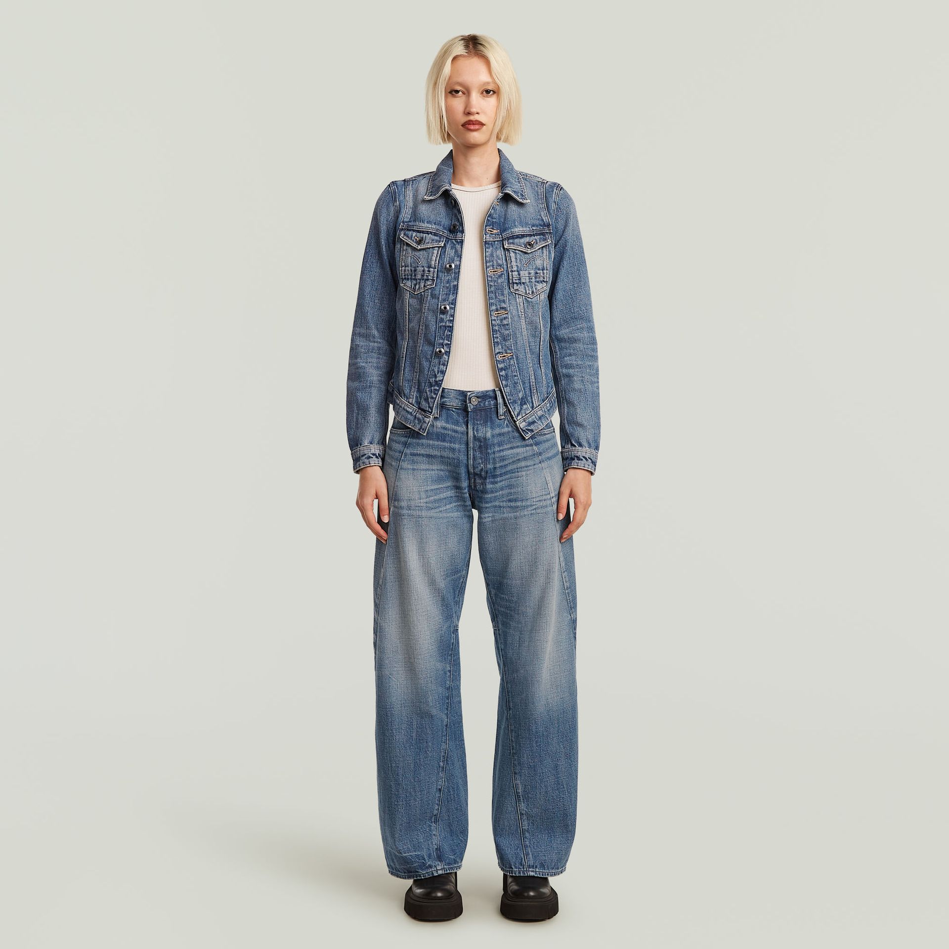 G-star Raw Contor 3D Wide Wmn H465 faded typhoon 2900158708477