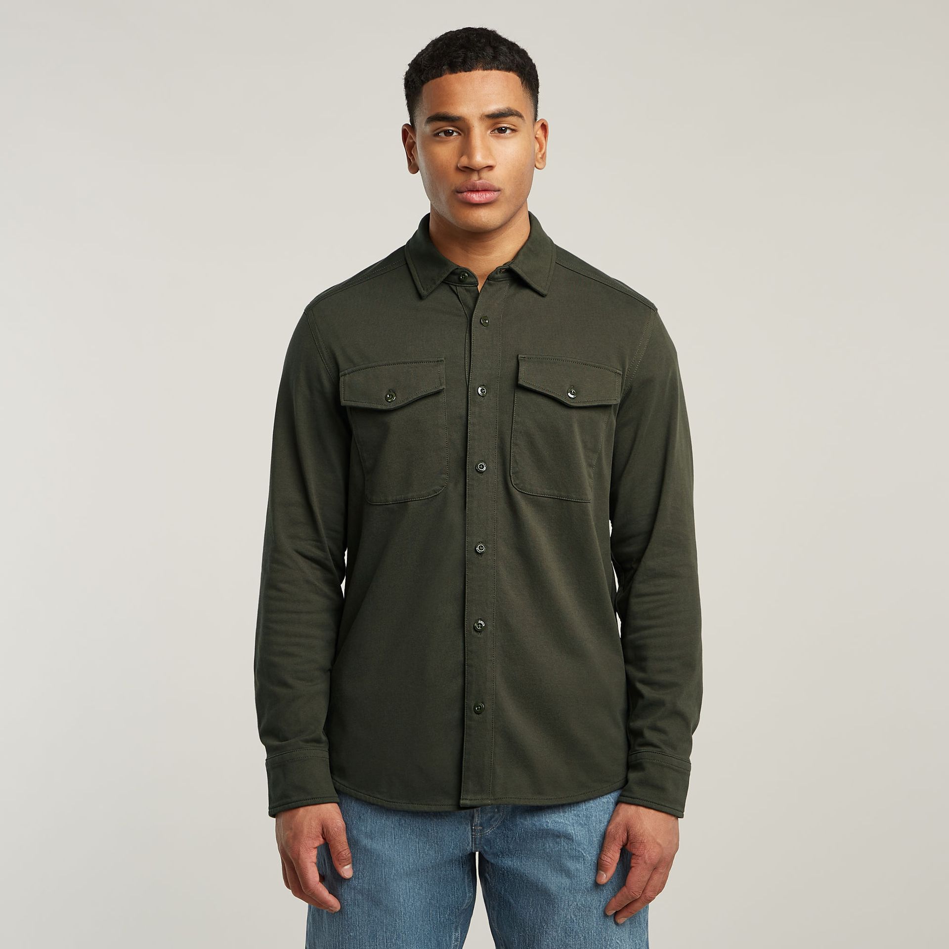 G-star Raw Marine jersey shirt l\s 995 asfalt 00114339-EKA07001300000216
