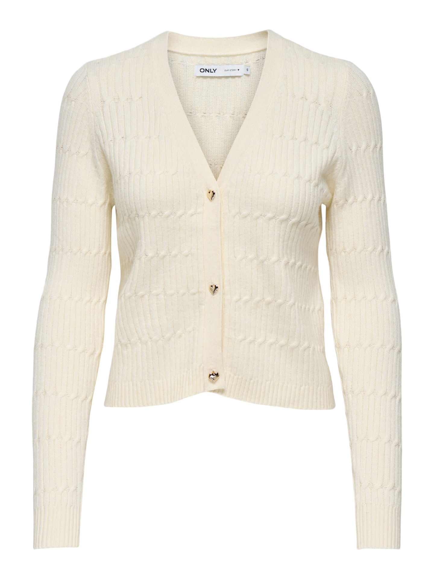 Only ONLKATIA LIFE LS VNECK CARDI KNT NO Whitecap Gray/Melange 2900158736050