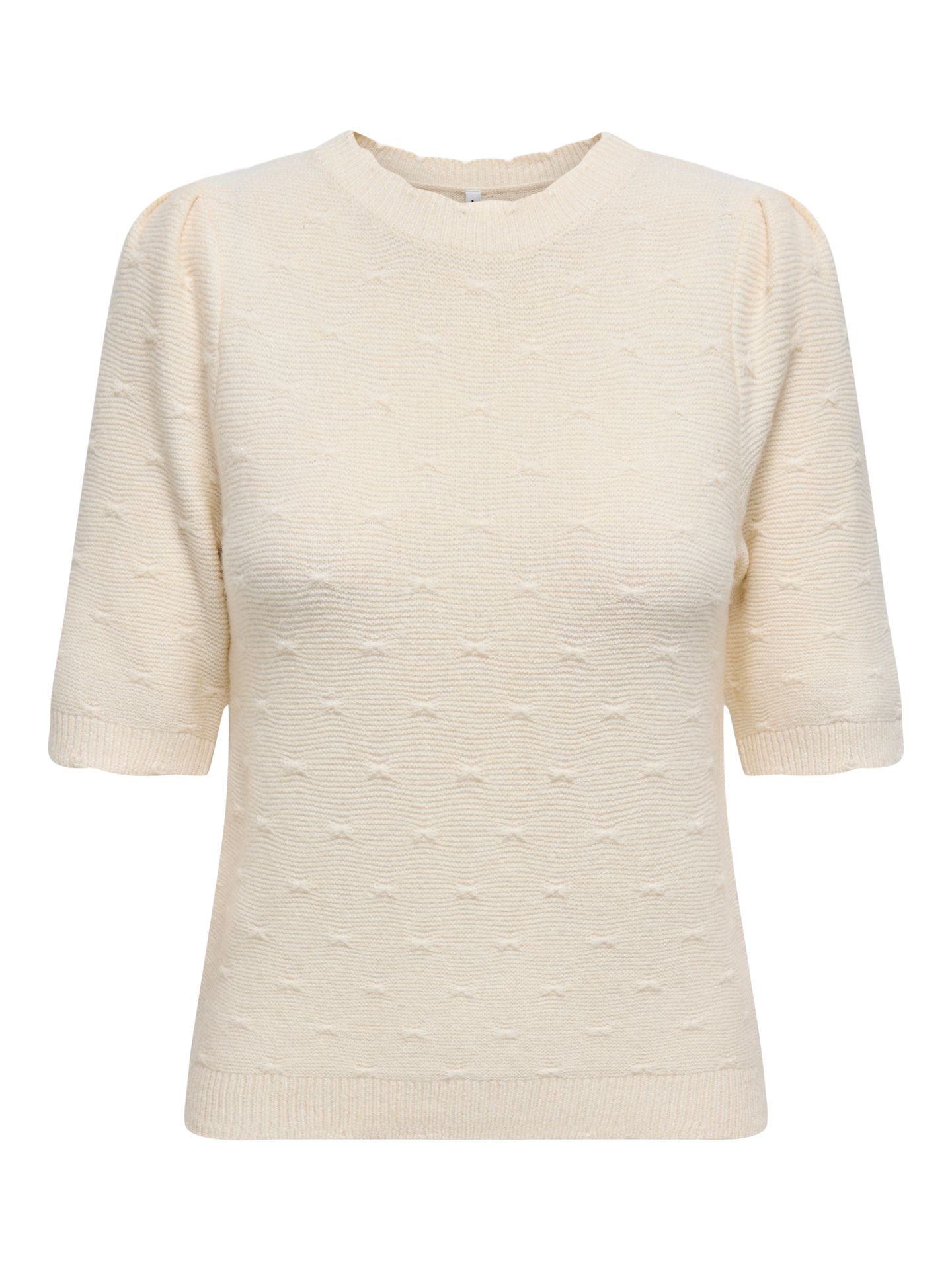 Only ONLKATIA SS STRUCTURE O-NECK CC KNT Whitecap Gray/Melange 2900158741023