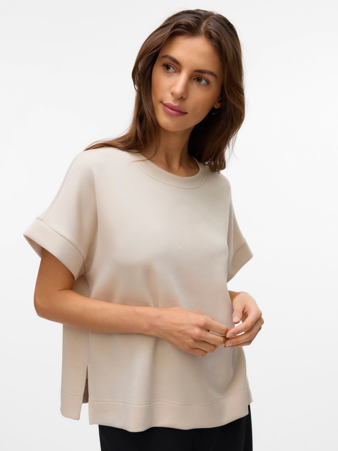 Vero Moda VMHALI SS TOP JRS Pumice Stone 2900158744024