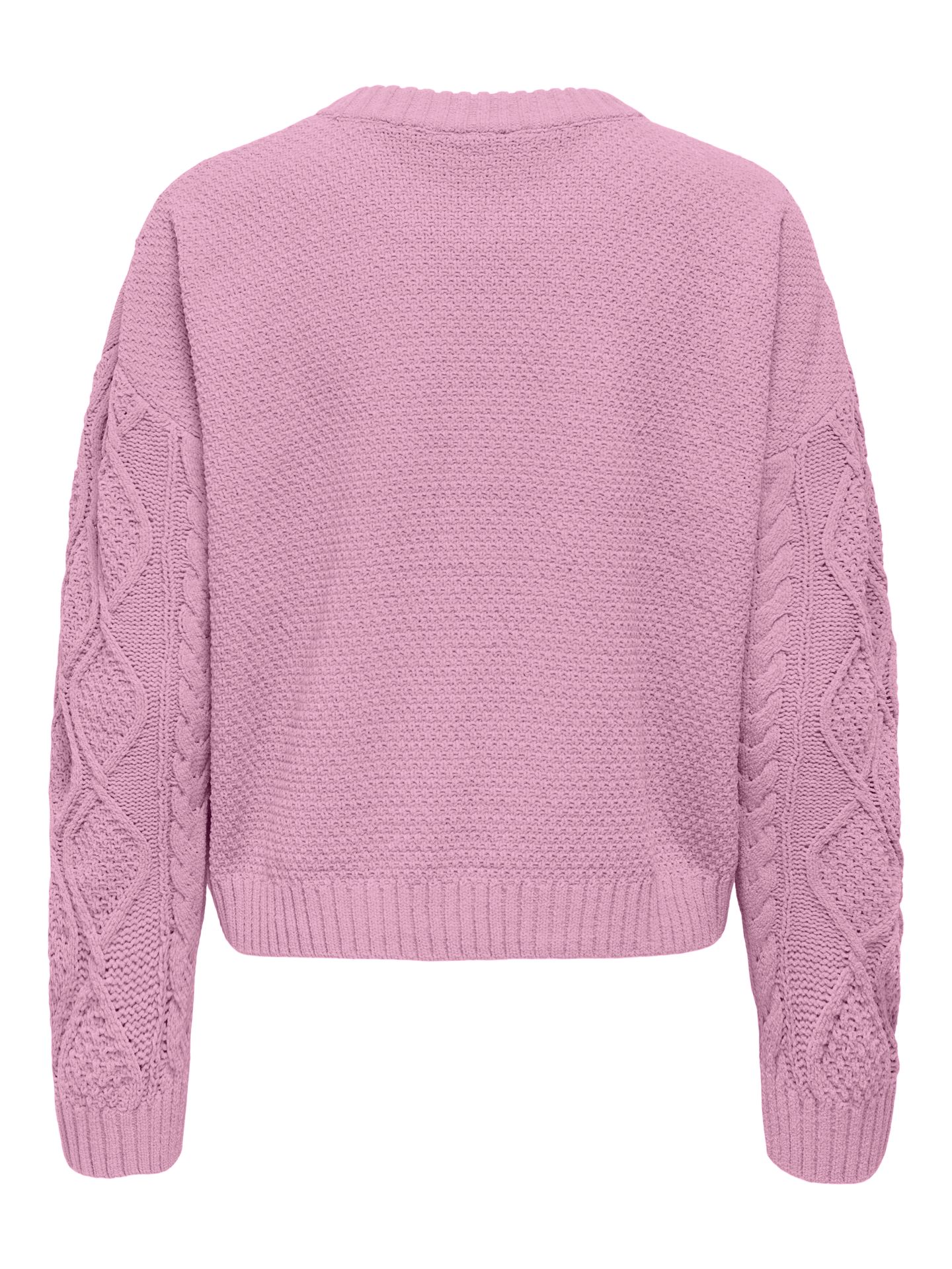 Only ONLELLY LIFE LS CABLE O-NECK CC KNT Mauve Mist 2900158750032