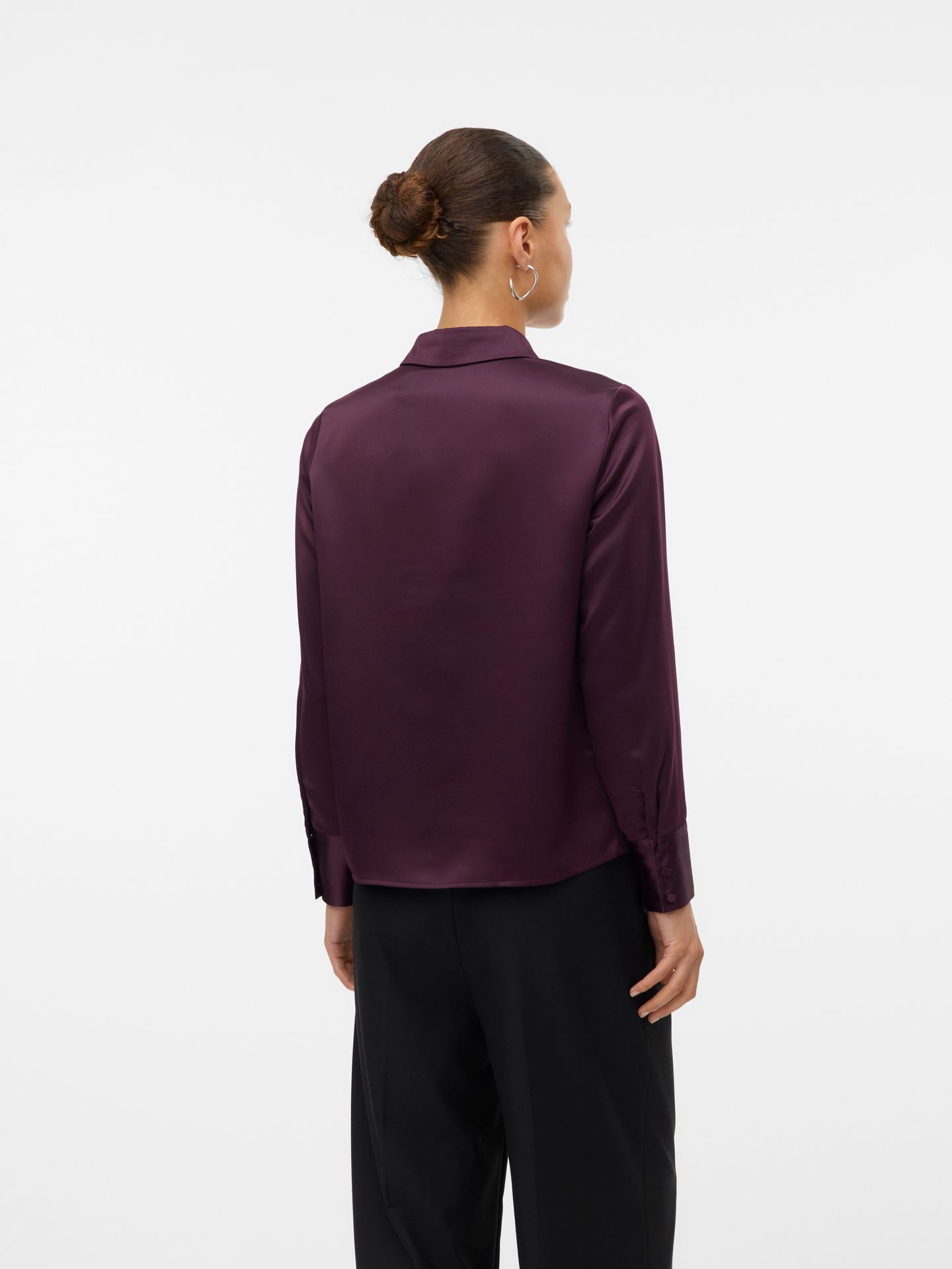 Vero Moda VMMERLE LS SHIRT WVN GA NOOS Winetasting 2900158758069