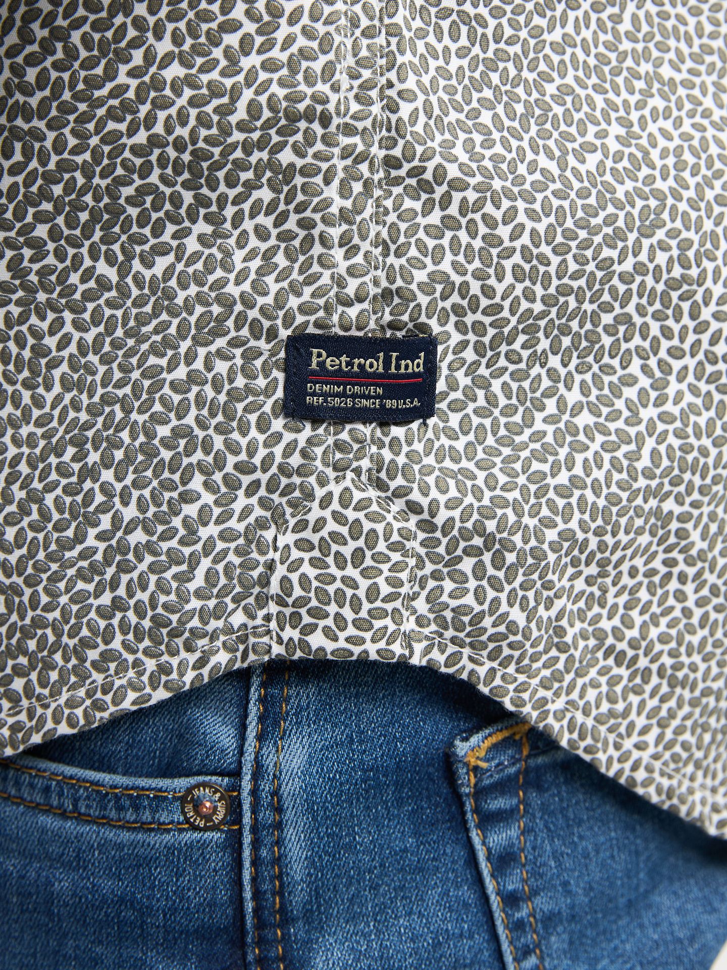 Petrol Industries Men Shirt Long Sleeve AOP 6174 mossy stone 2900158764091