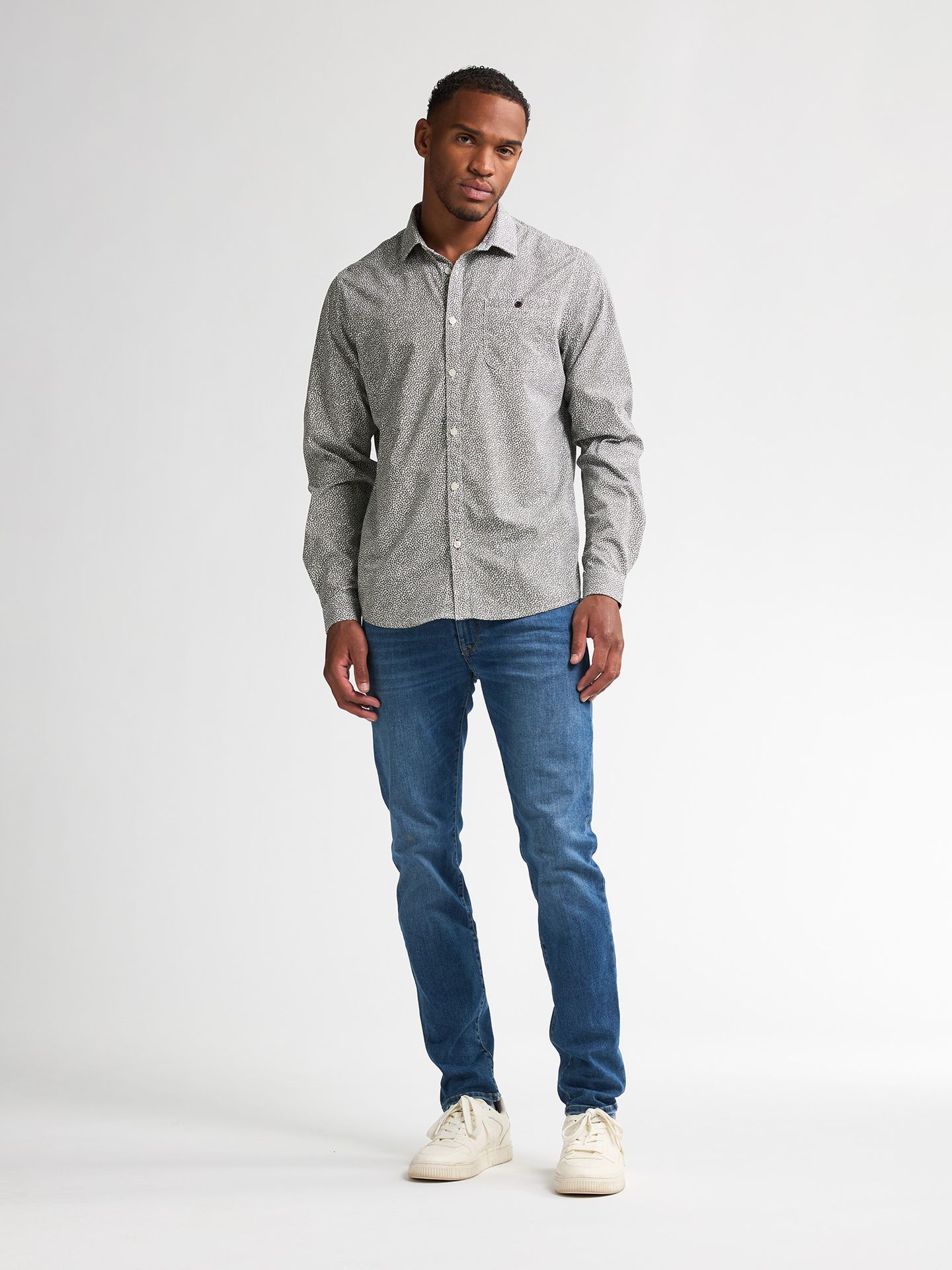 Petrol Industries Men Shirt Long Sleeve AOP 6174 mossy stone 2900158764091