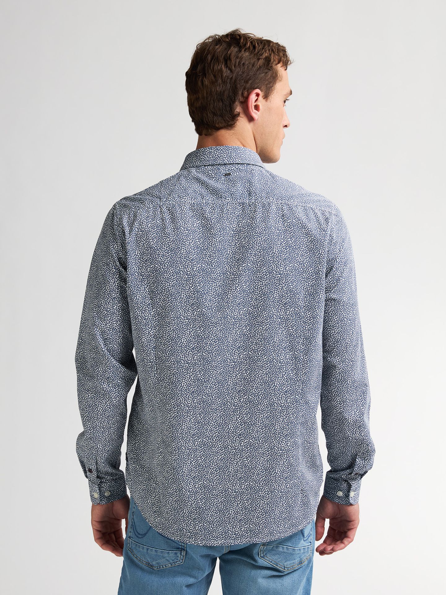 Petrol Industries Men Shirt Long Sleeve AOP 5193 dark denim 2900158763049