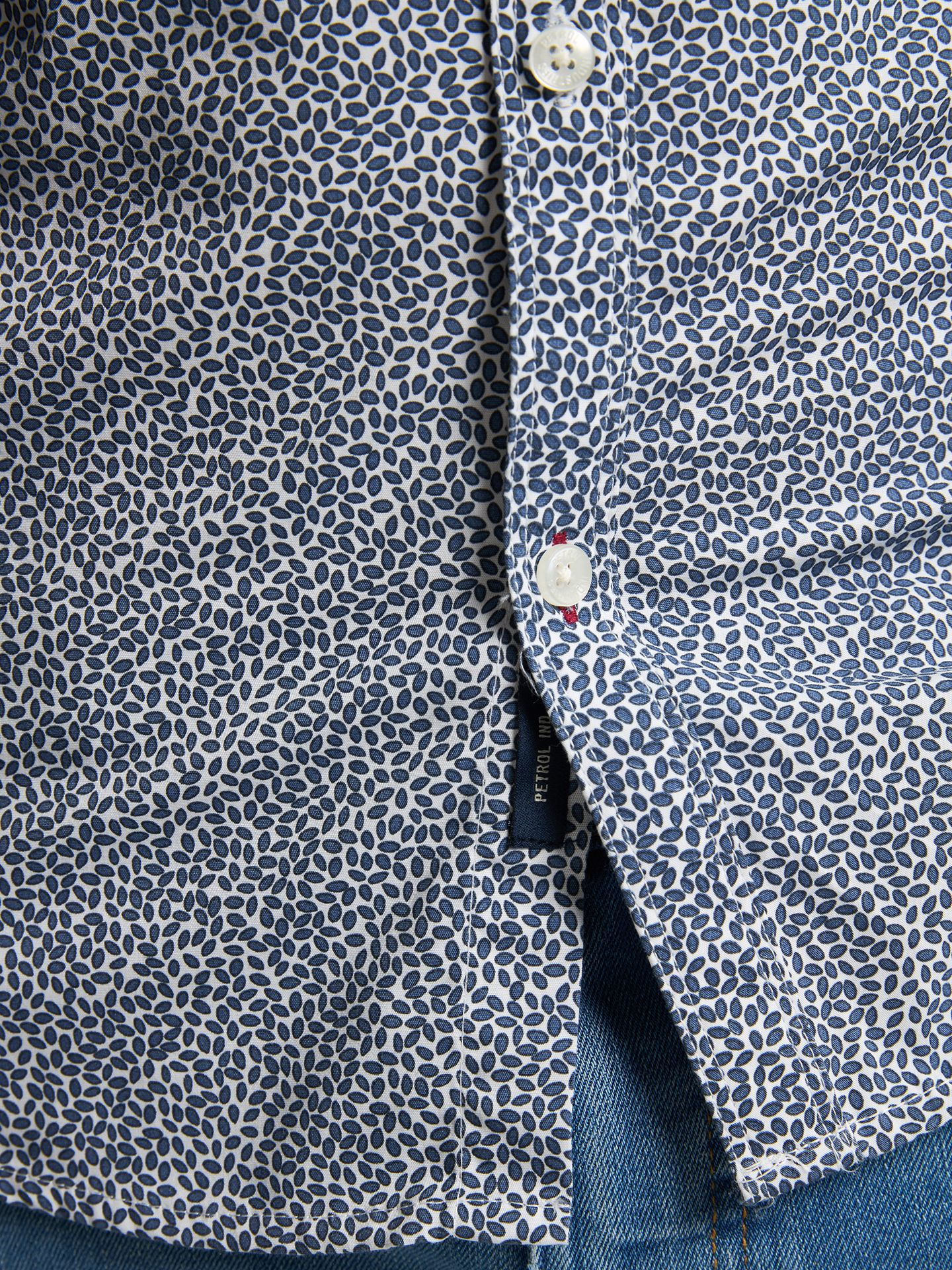 Petrol Industries Men Shirt Long Sleeve AOP 5193 dark denim 2900158763049