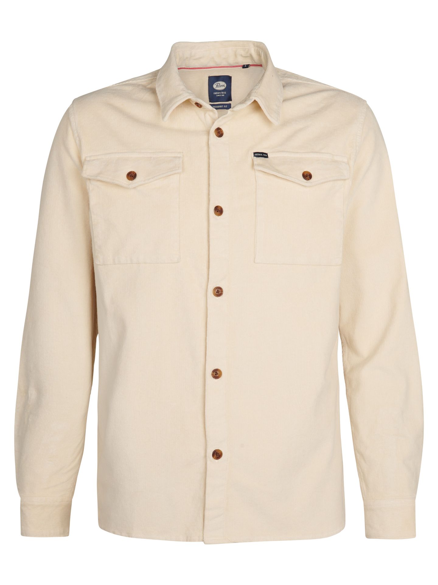 Petrol Industries Men Shirt Long Sleeve Uni 1108 raw sand 00114368-EKA26002700000167