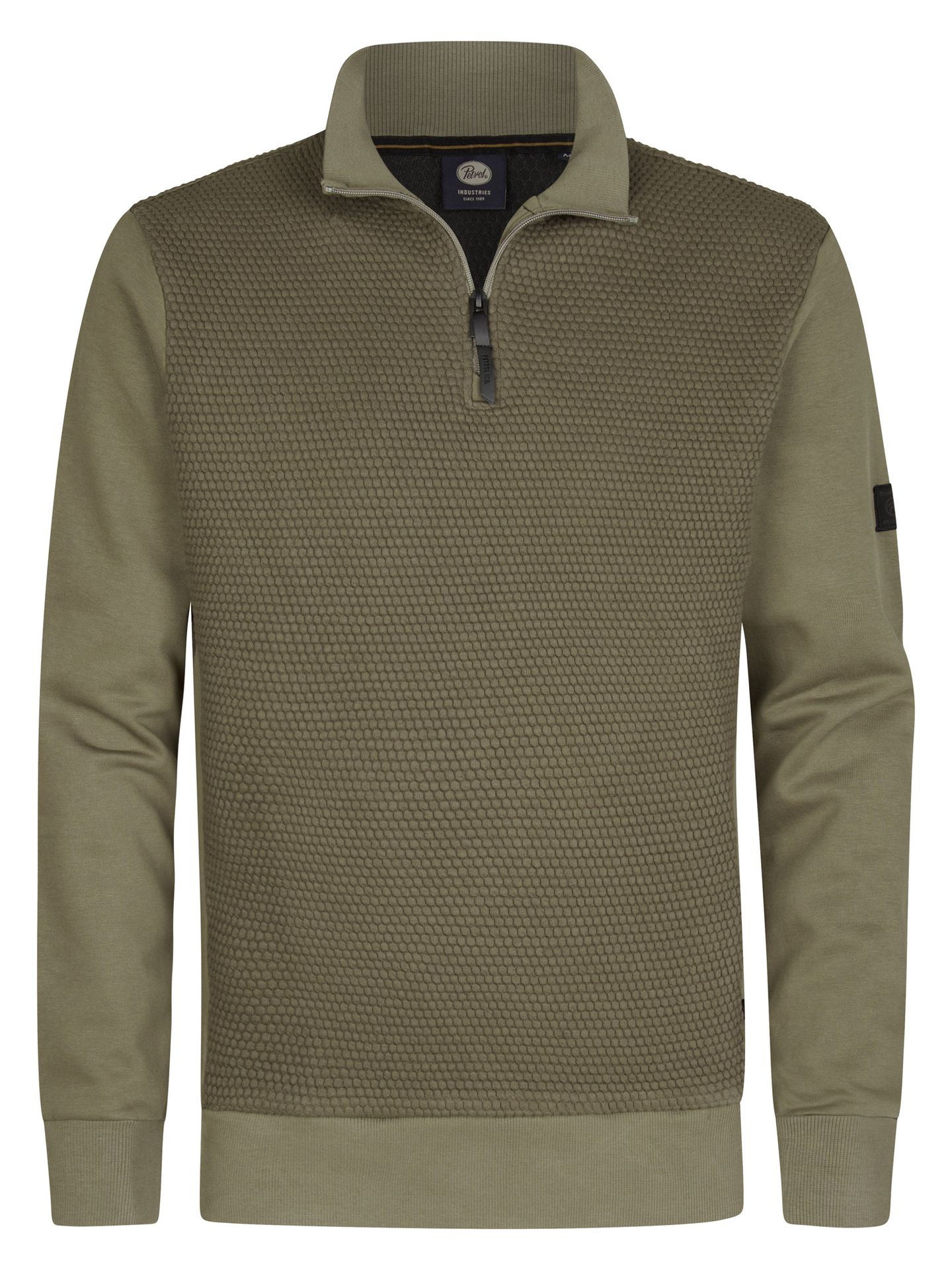 Petrol Industries Men Sweater Collar Zip 6174 mossy stone 2900158768082