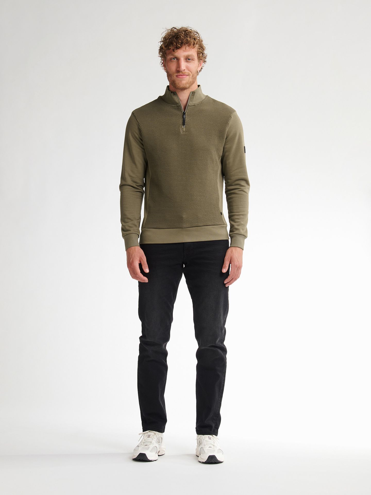 Petrol Industries Men Sweater Collar Zip 6174 mossy stone 2900158768068