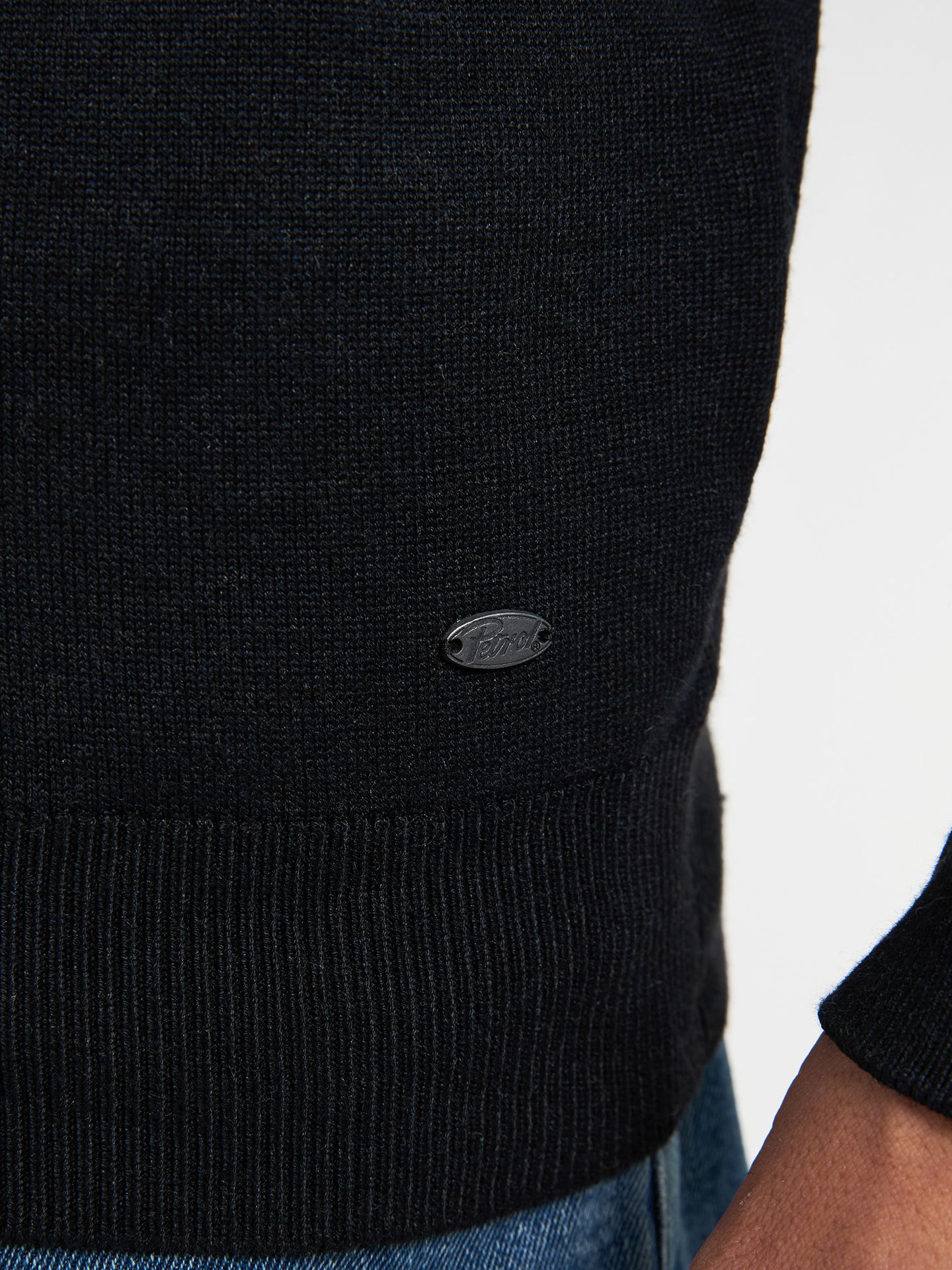 Petrol Industries Men Knitwear Collar Basic 9111 deep black 2900158770047