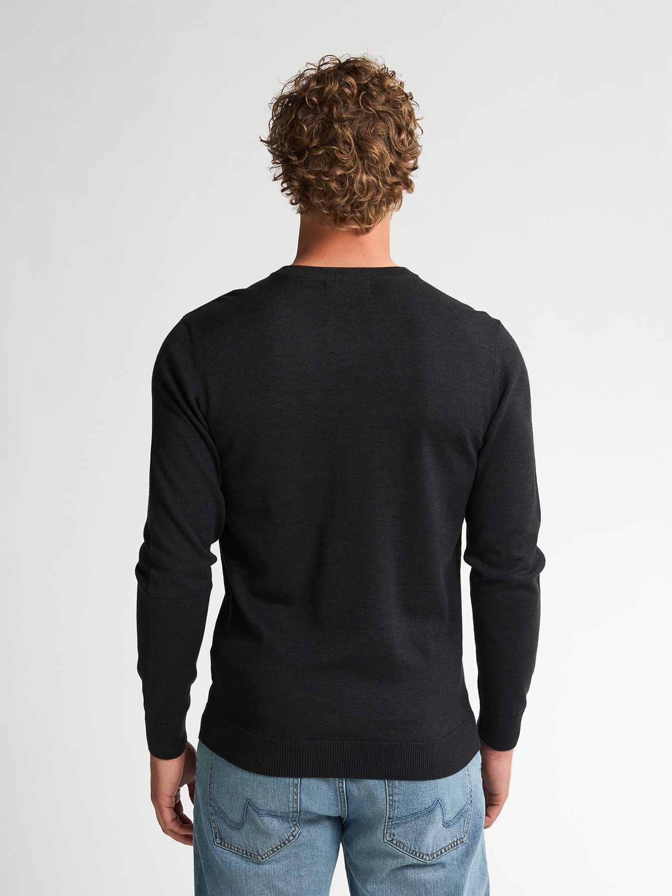 Petrol Industries Men Knitwear V-Neck Basic 9111 deep black 2900158774069