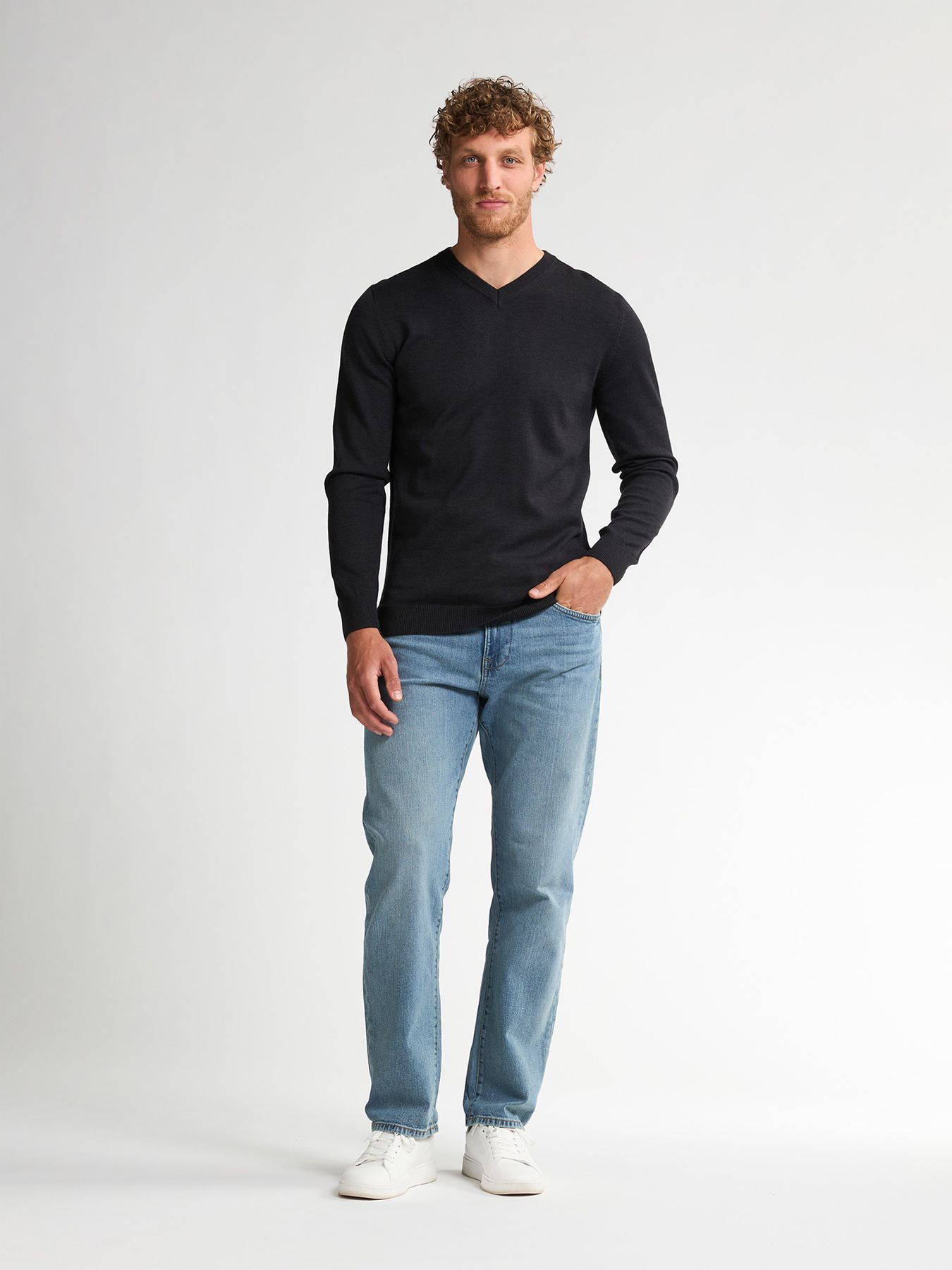 Petrol Industries Men Knitwear V-Neck Basic 9111 deep black 2900158774069